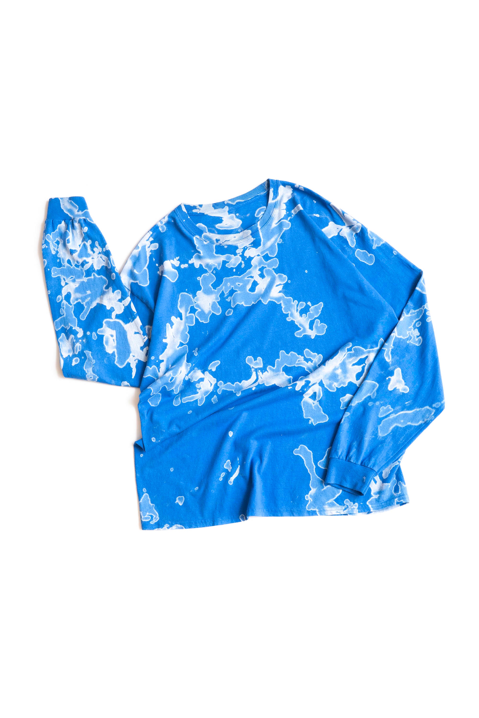 00S UNKNOWN BRAND BLEACH LONG SLEEVE T-SHIRT