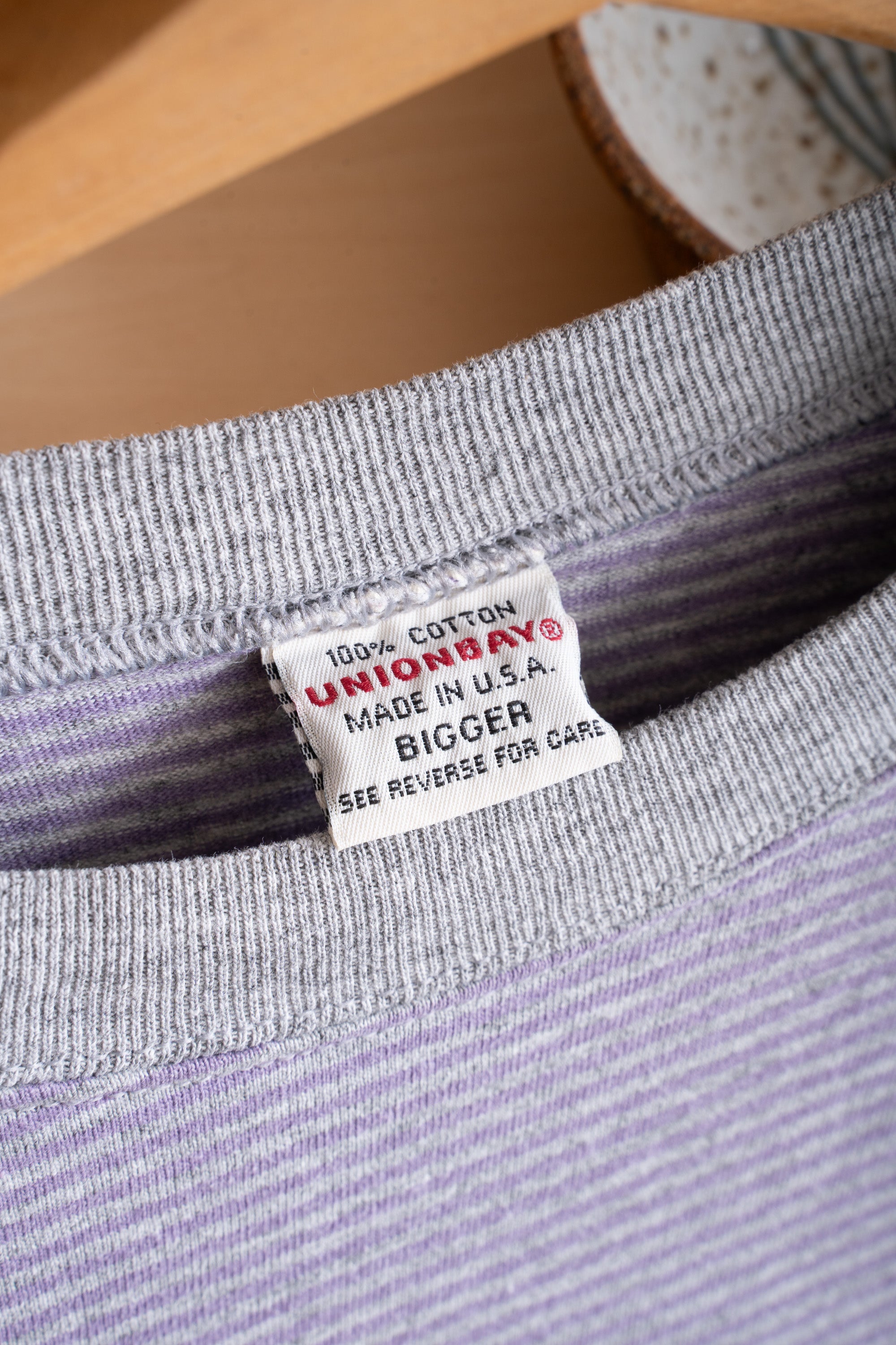 90S MADE IN USA UNION BAY STRIPED T-SHIRT