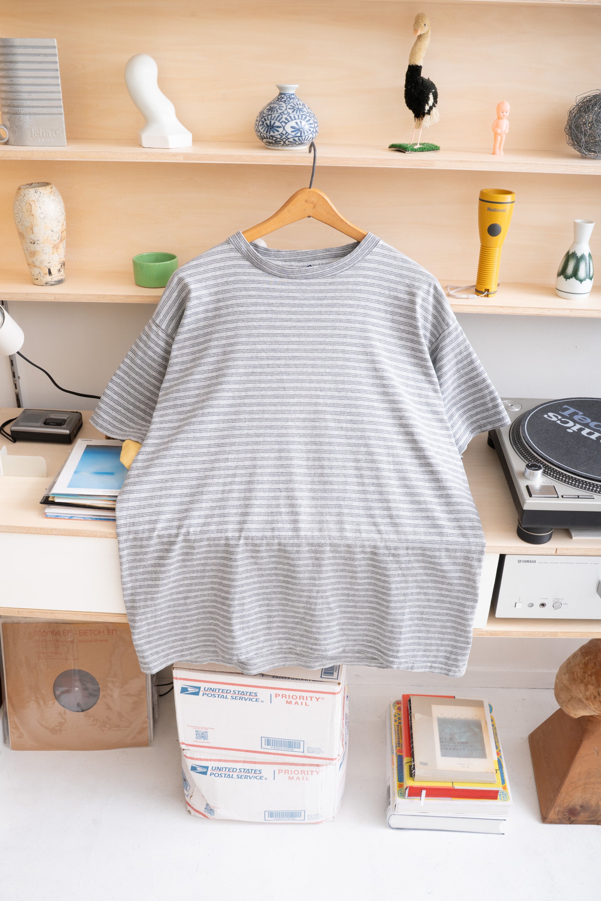 90S MADE IN USA HONORS STRIPED T-SHIRT