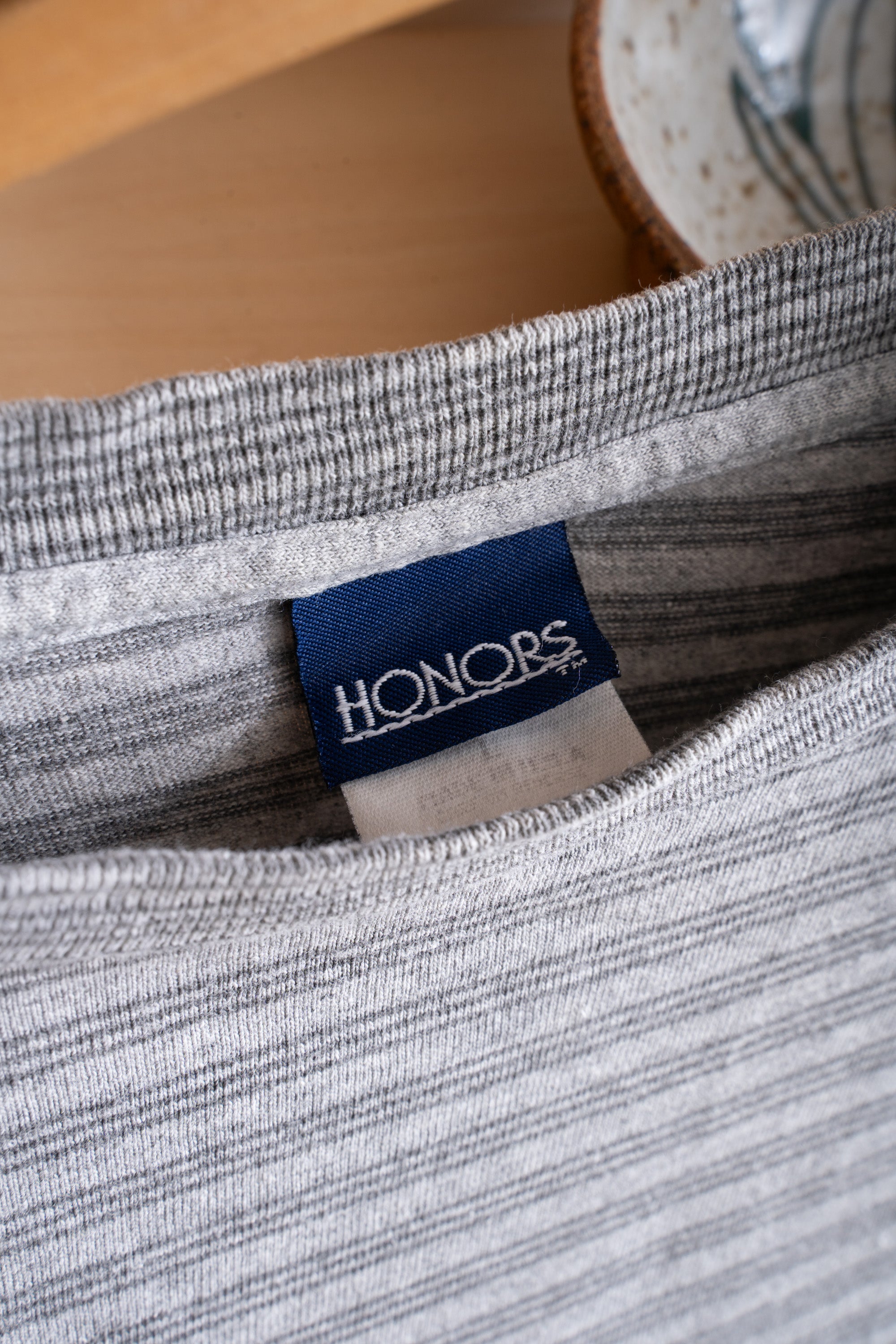 90S MADE IN USA HONORS STRIPED T-SHIRT