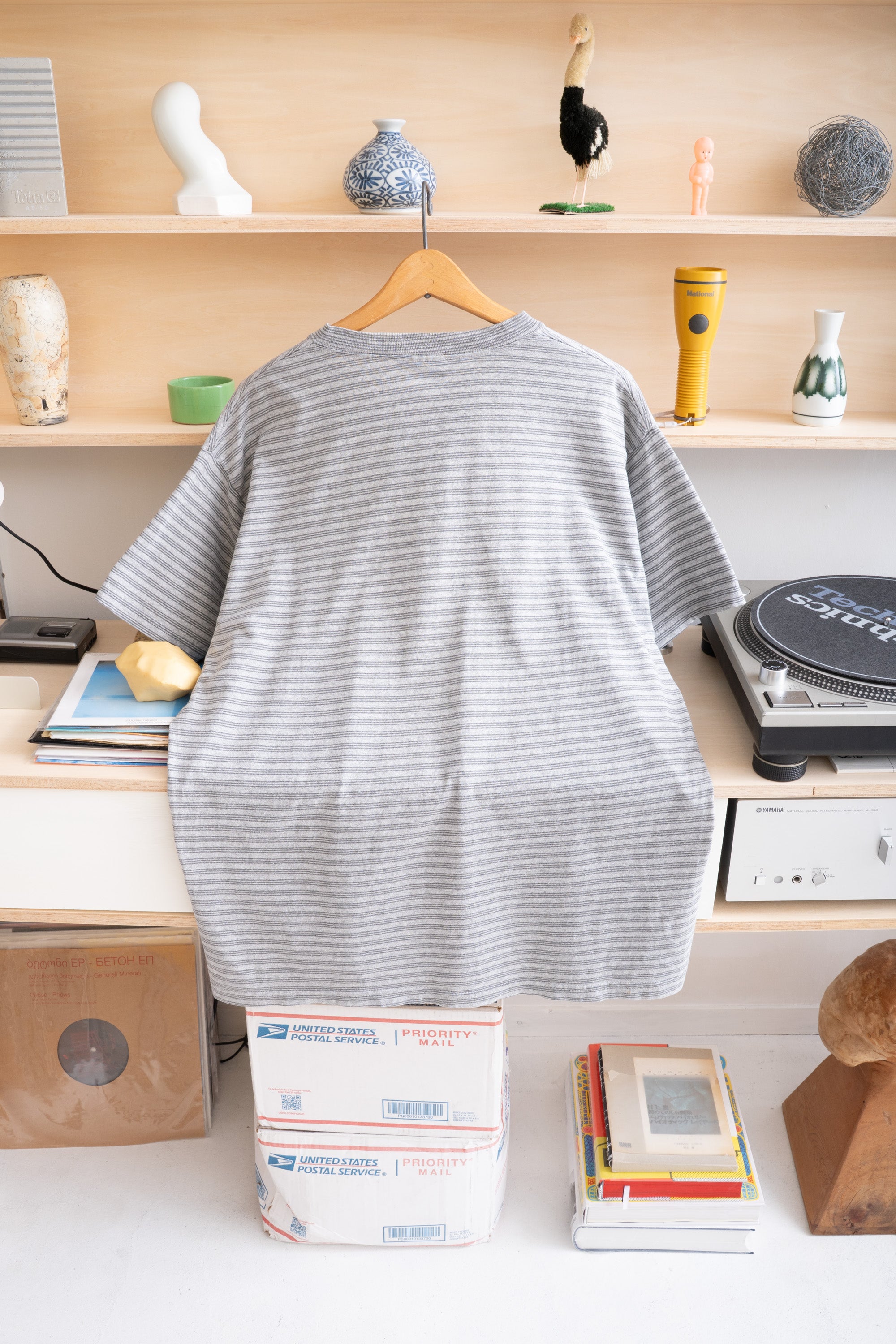 90S MADE IN USA HONORS STRIPED T-SHIRT