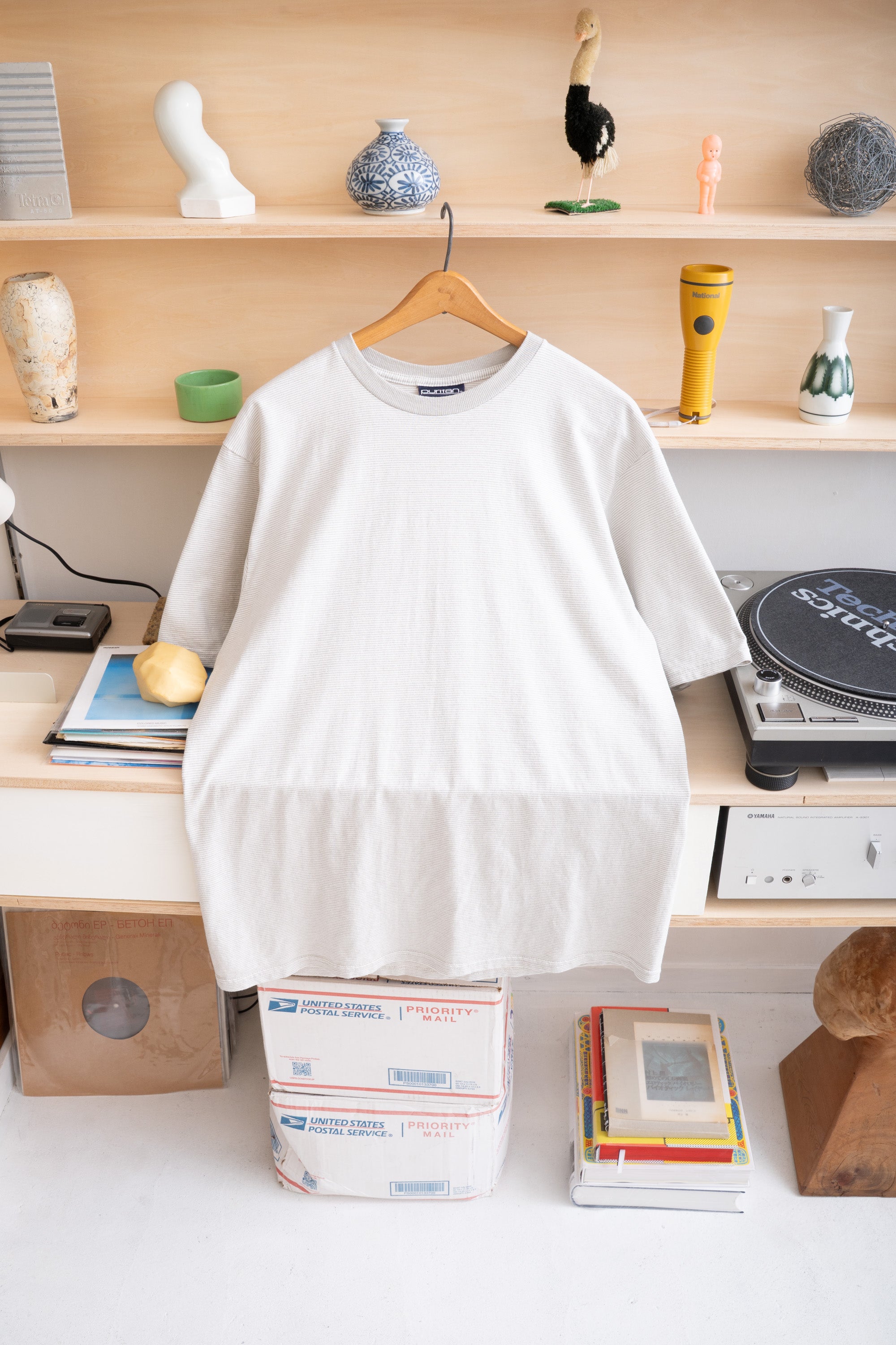 90~00S PURITAN STRIPED T-SHIRT