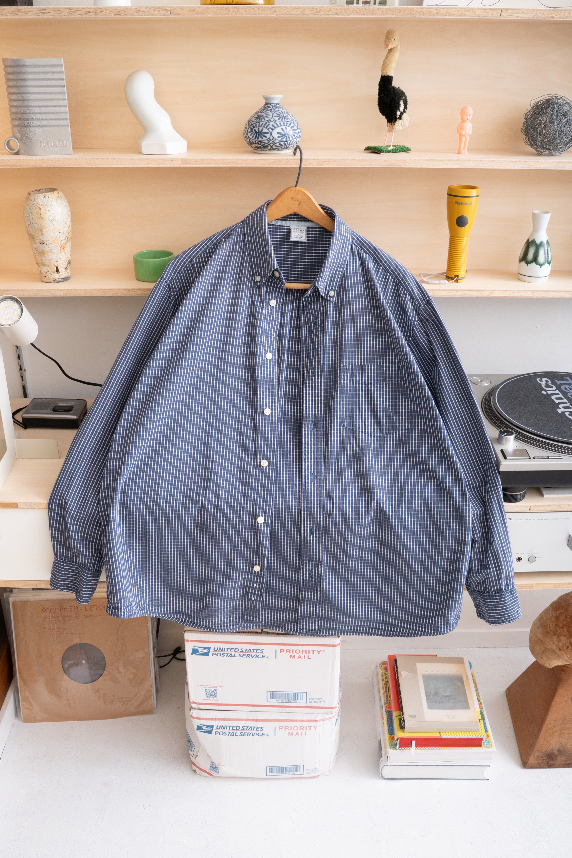 90~00S OLD NAVY CHECK SHIRT