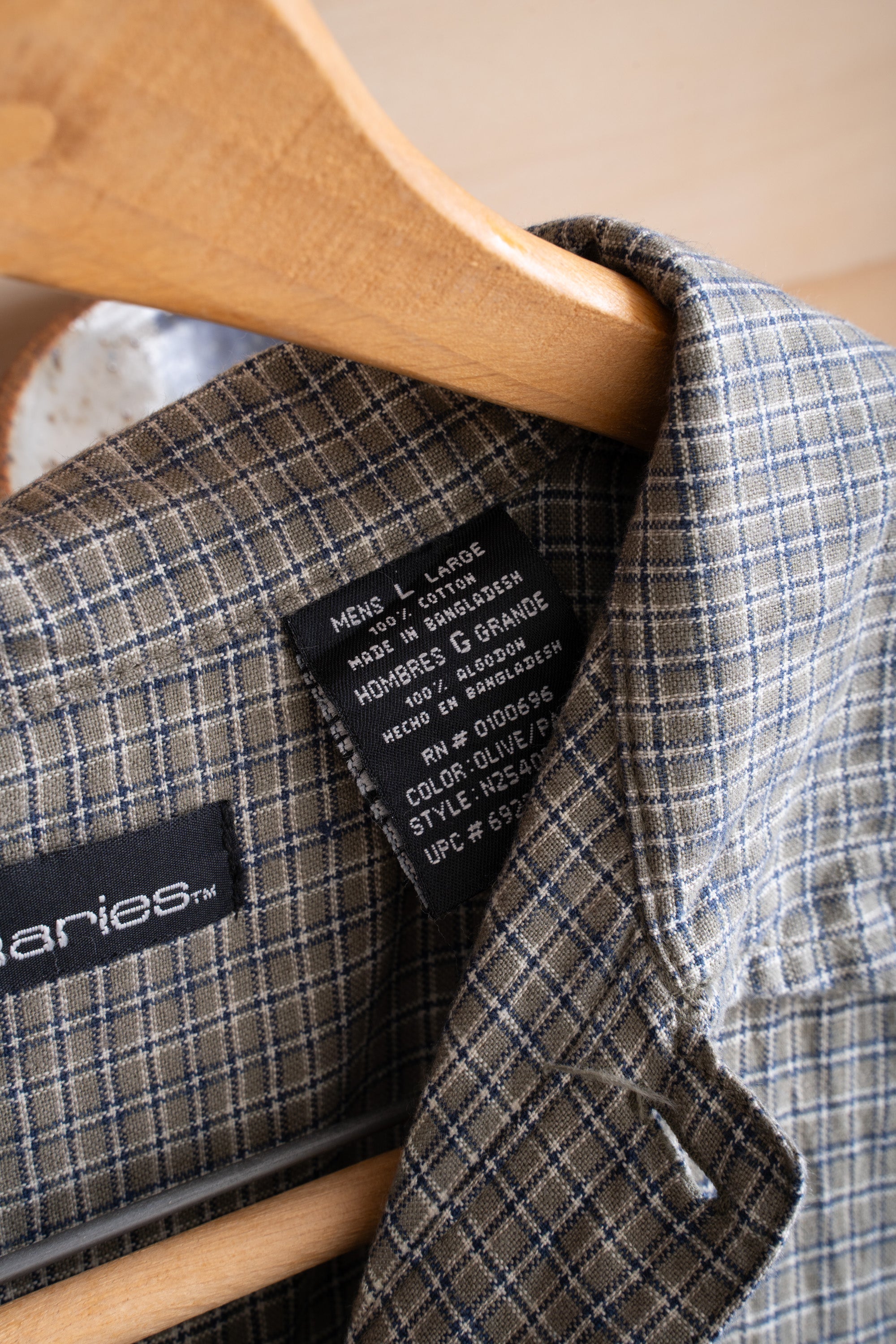 90~00S NO BOUNDARIES CHECK SHIRT