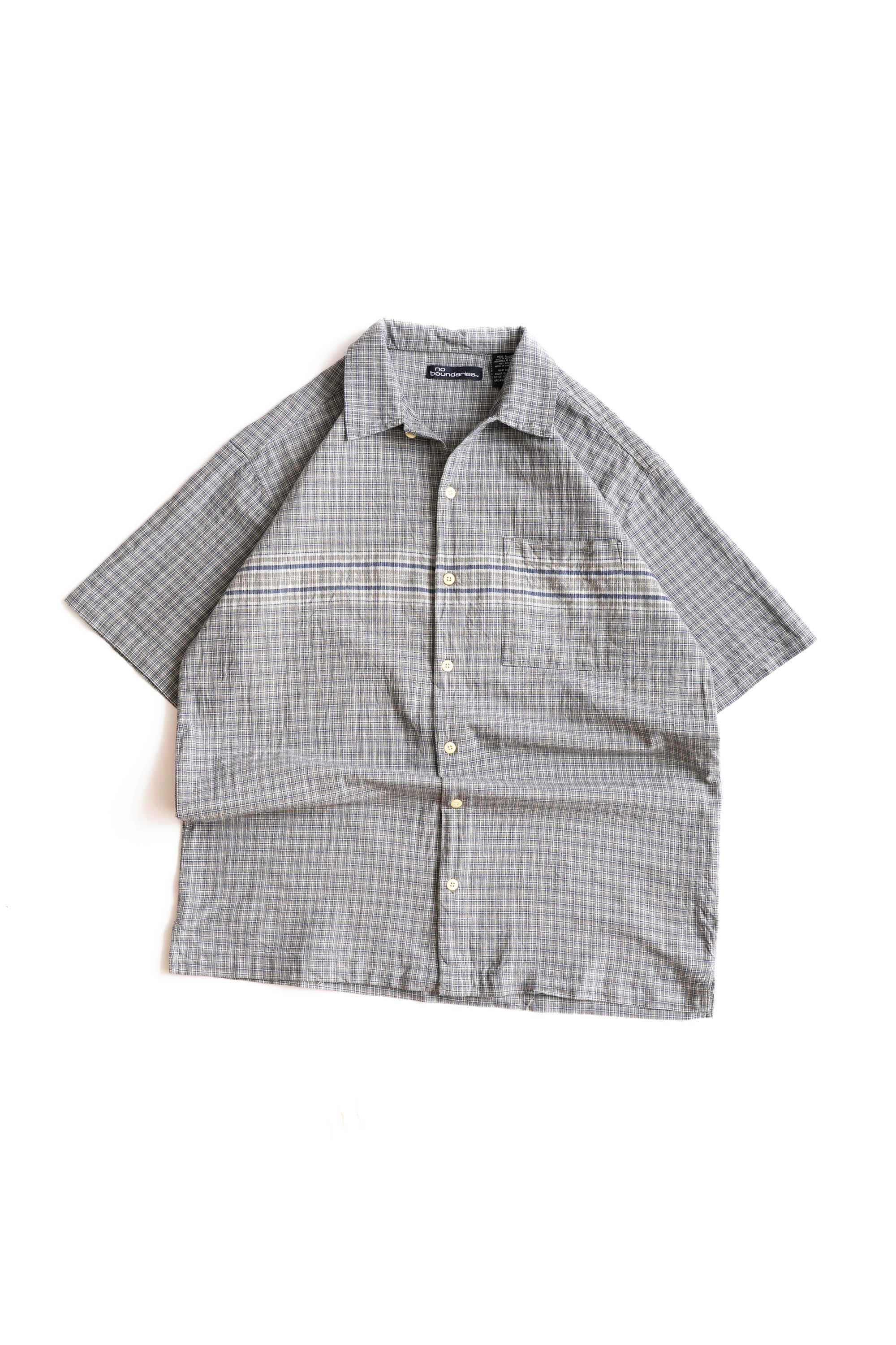 90~00S NO BOUNDARIES CHECK SHIRT