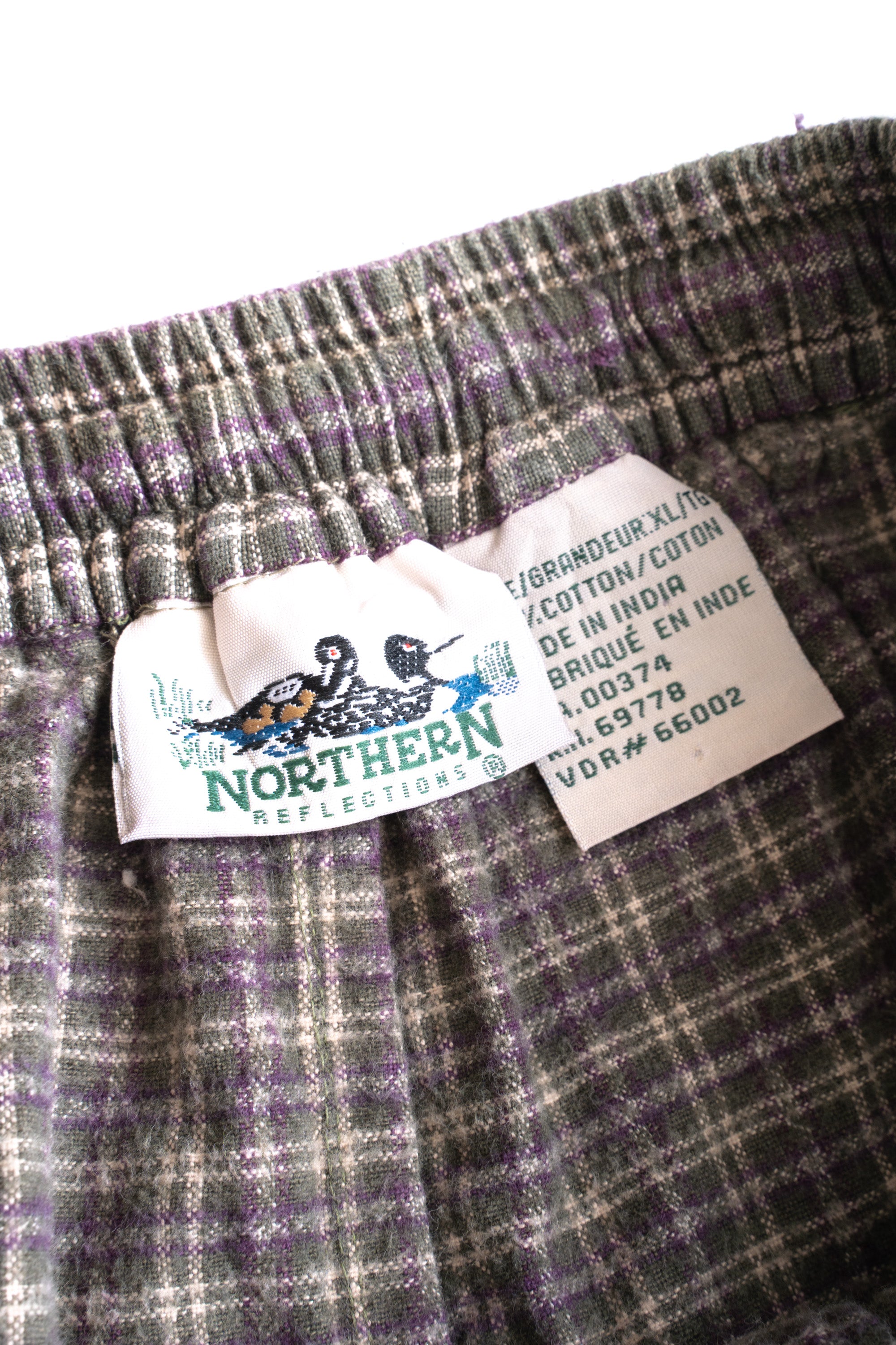 90S NORTHERN REFLECTIONS CHECK EASY PANTS
