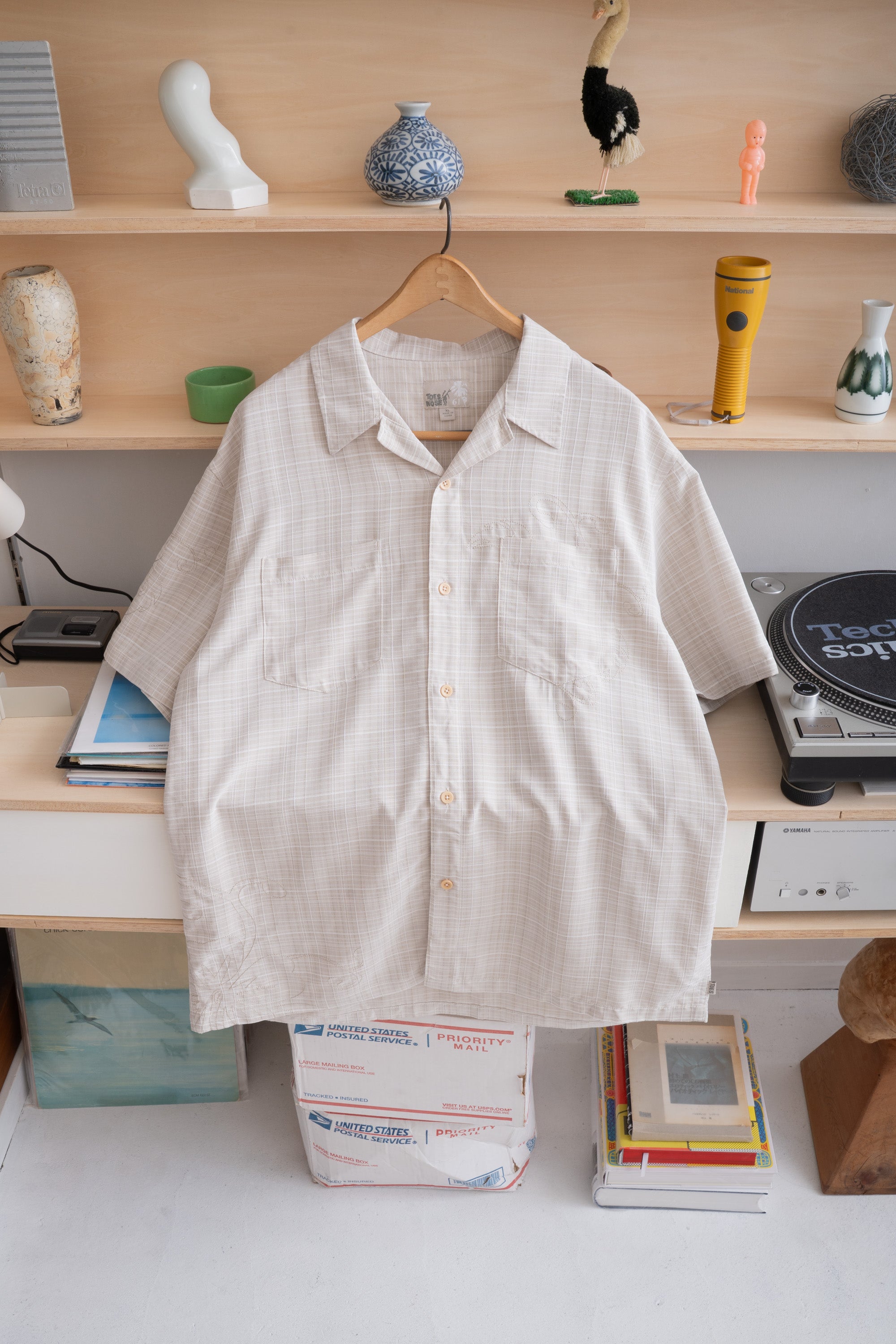 90~00S TOES ON THE NOSE STITCHED CHECK SHIRT