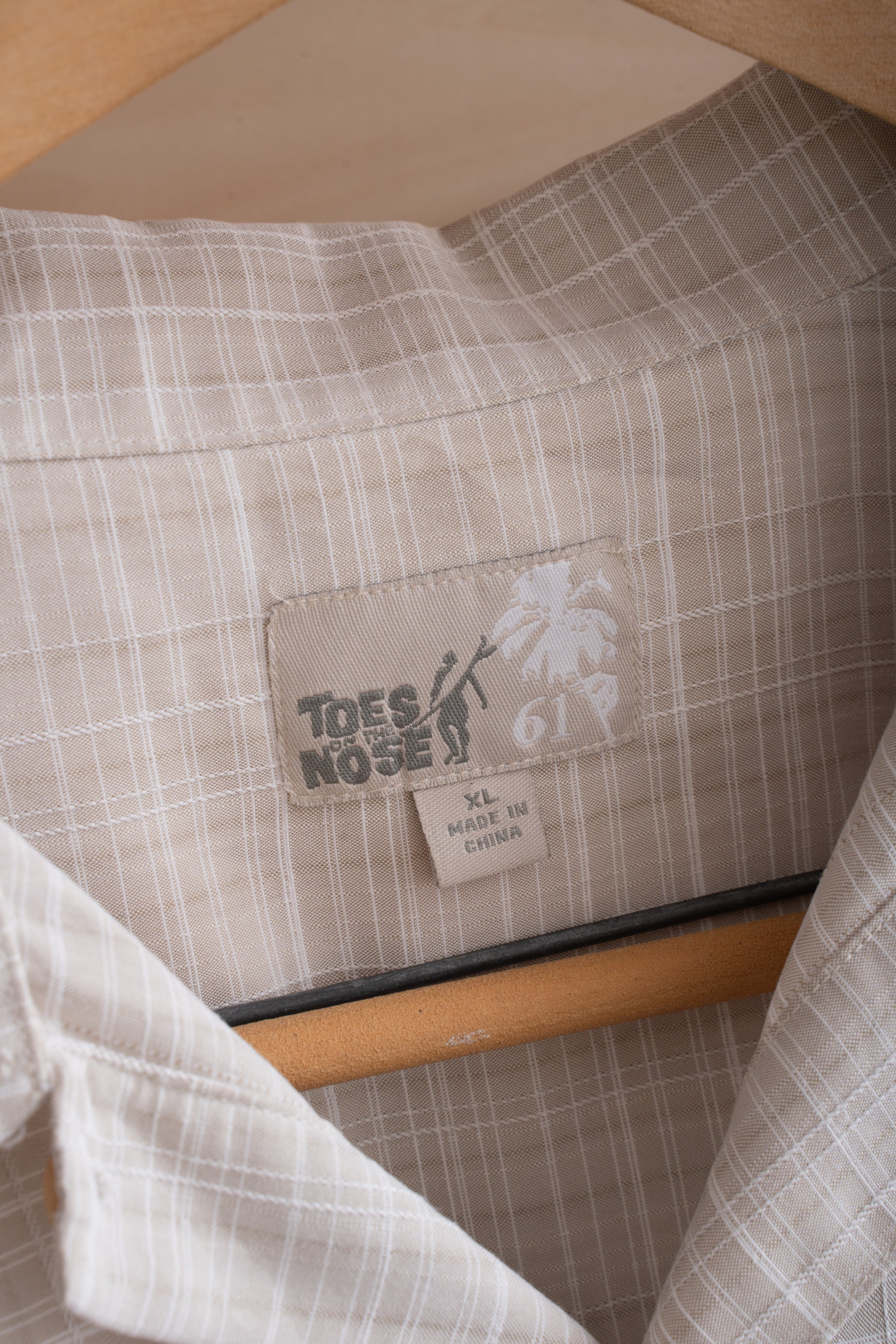 90~00S TOES ON THE NOSE STITCHED CHECK SHIRT