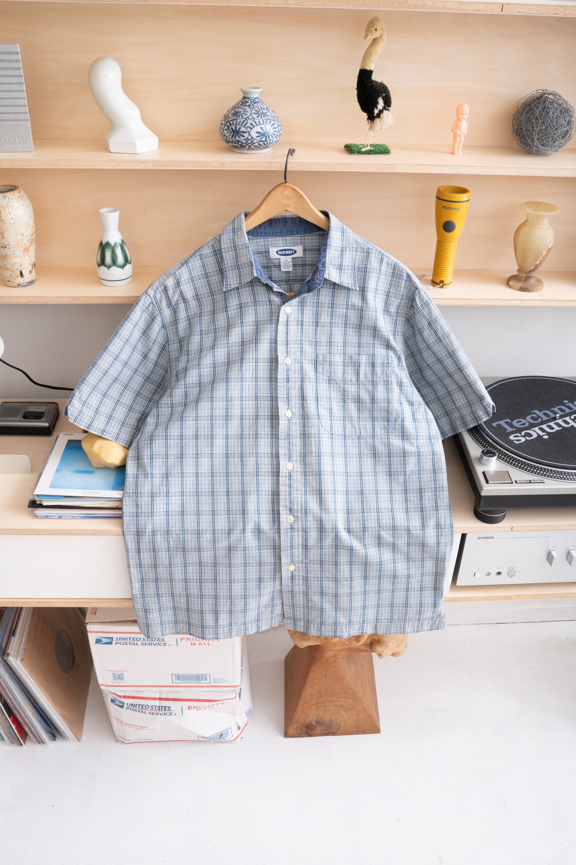 90~00S OLD NAVY CHECK SHIRT