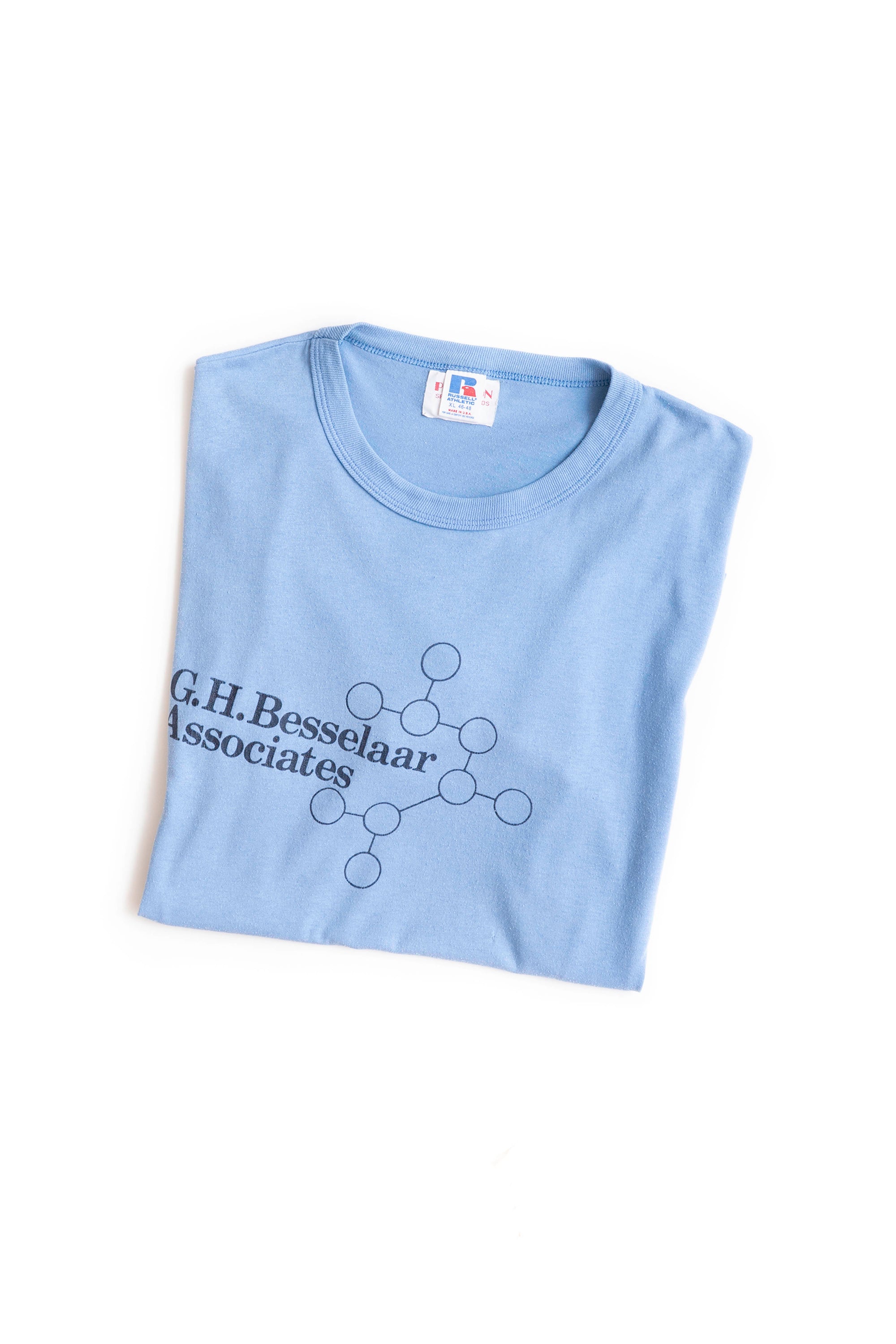 80S MADE IN USA RUSSELL ATHLETIC MOLECULAR STRUCTURE T-SHIRT