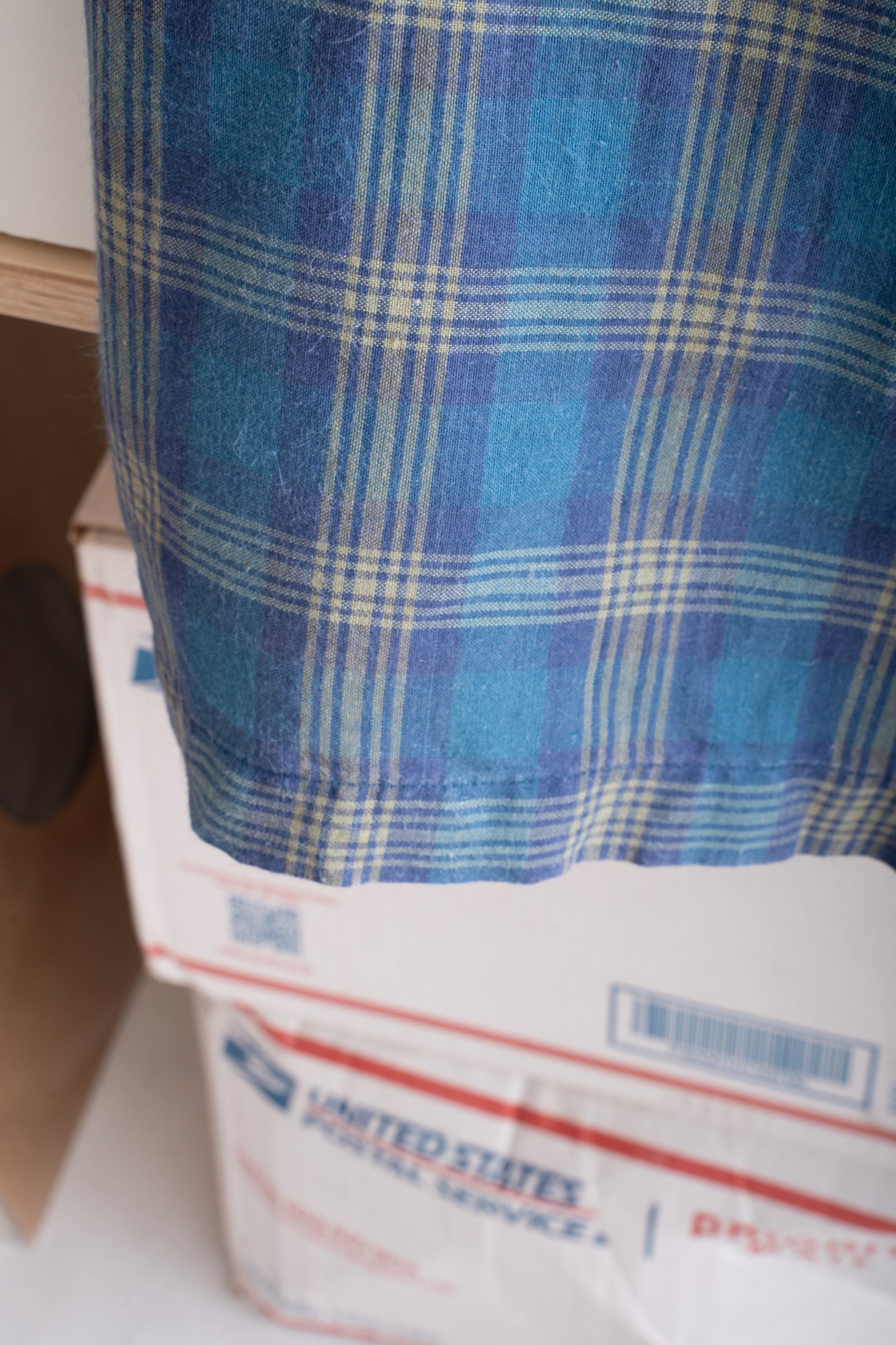 90S BUGLE BOY CHECKED RAMIE SHIRT