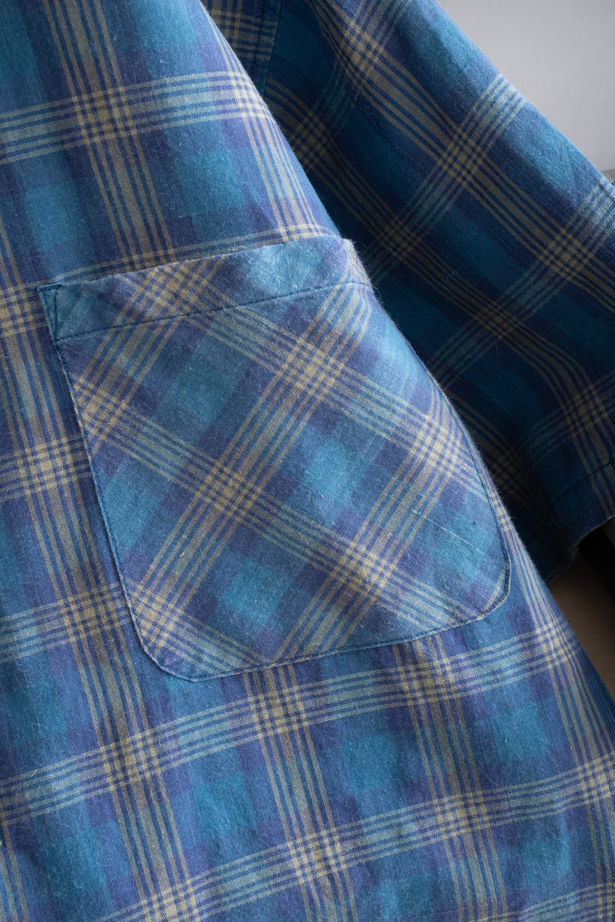 90S BUGLE BOY CHECKED RAMIE SHIRT