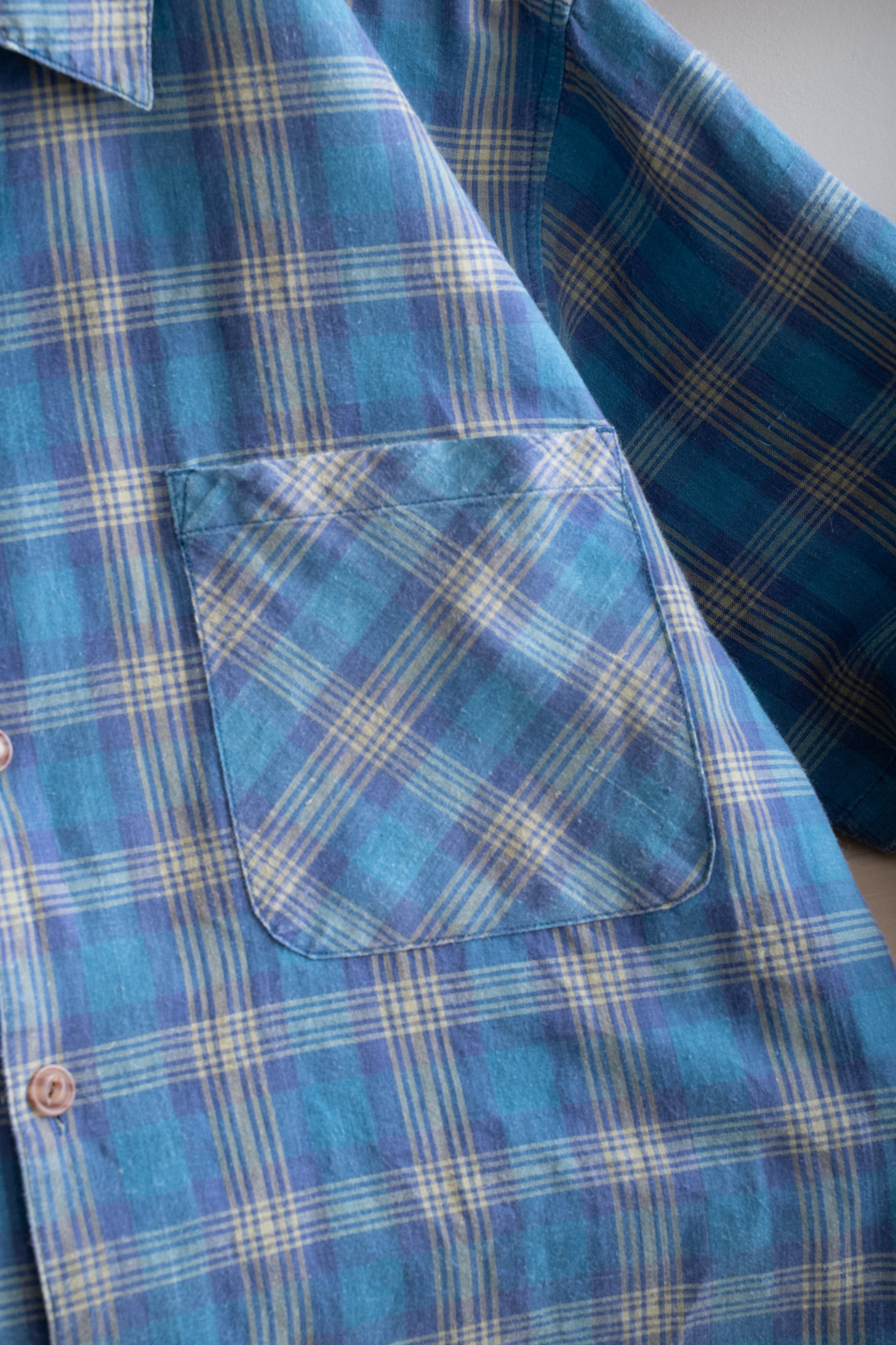 90S BUGLE BOY CHECKED RAMIE SHIRT