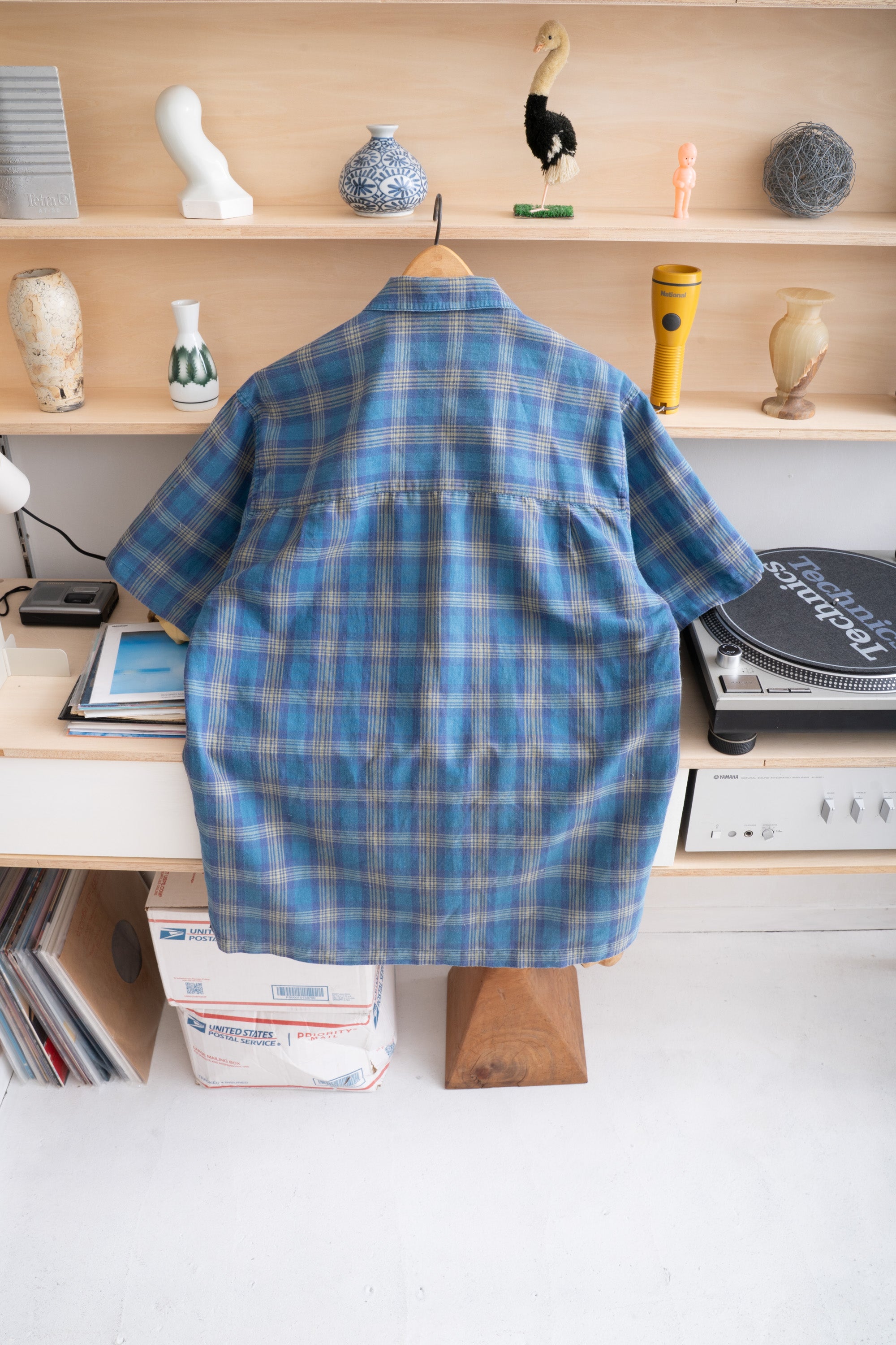 90S BUGLE BOY CHECKED RAMIE SHIRT