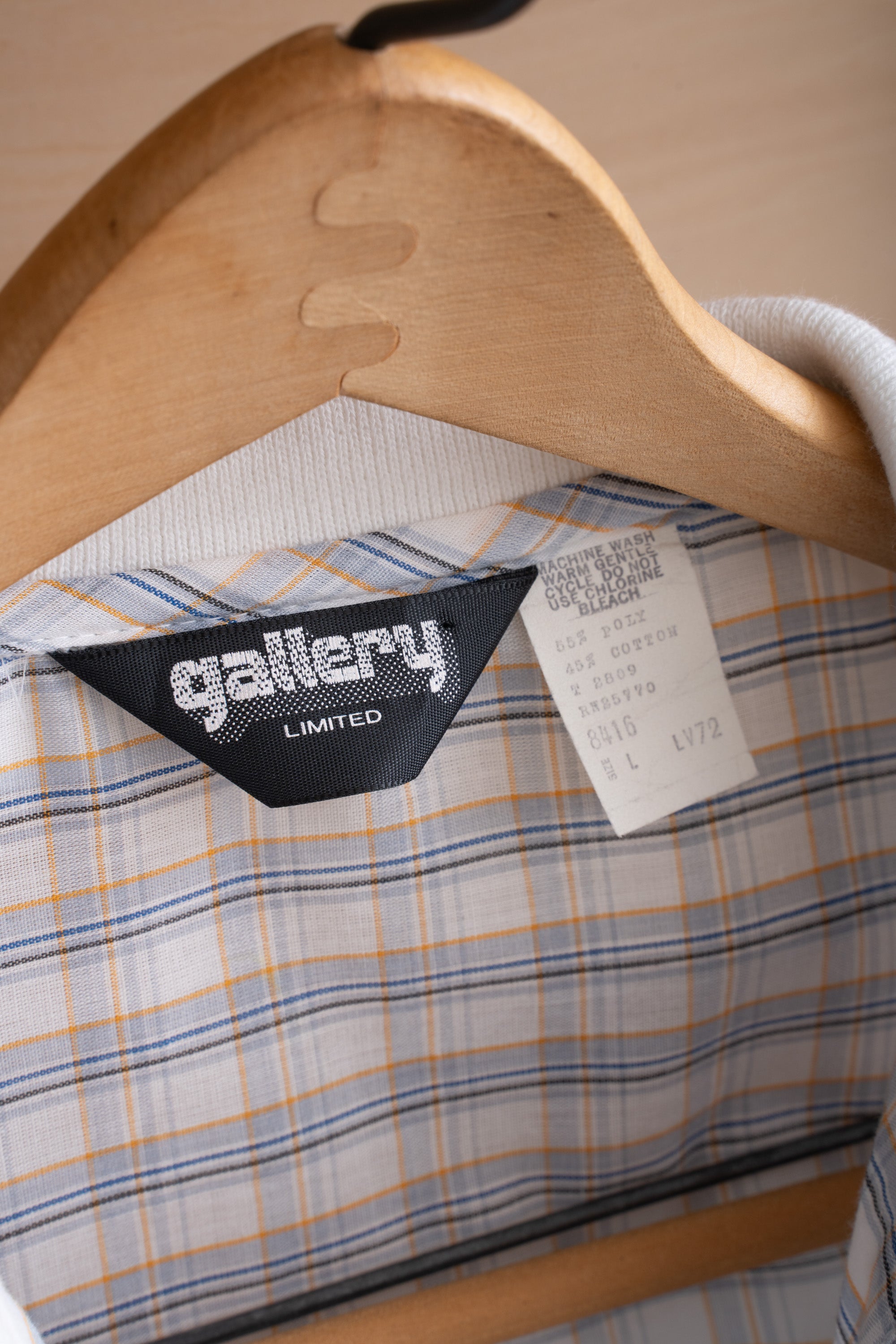 80~90S GALLERY LIMITED CHECK SHIRT