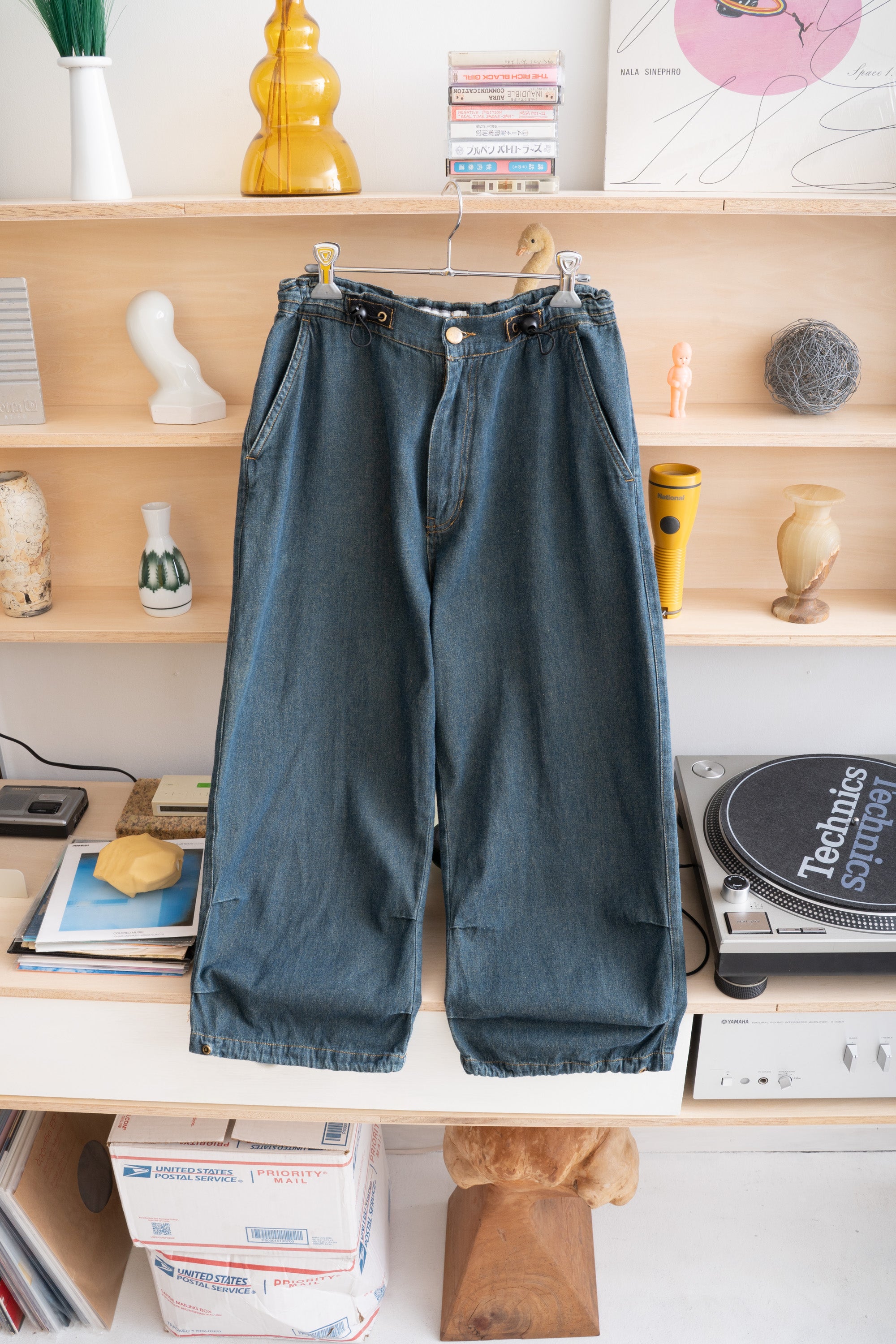 90S TAXI CROPPED DENIM PANTS