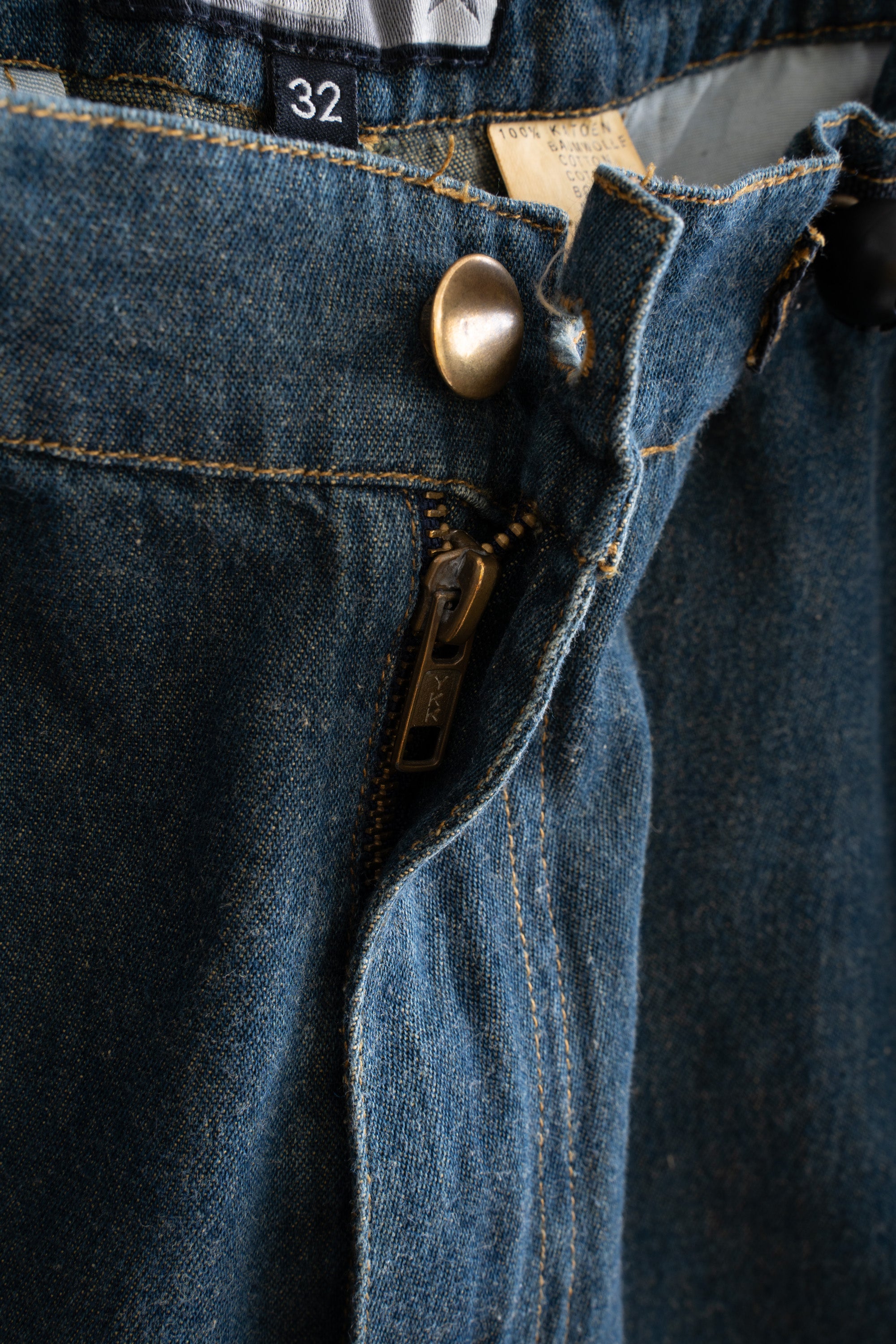 90S TAXI CROPPED DENIM PANTS
