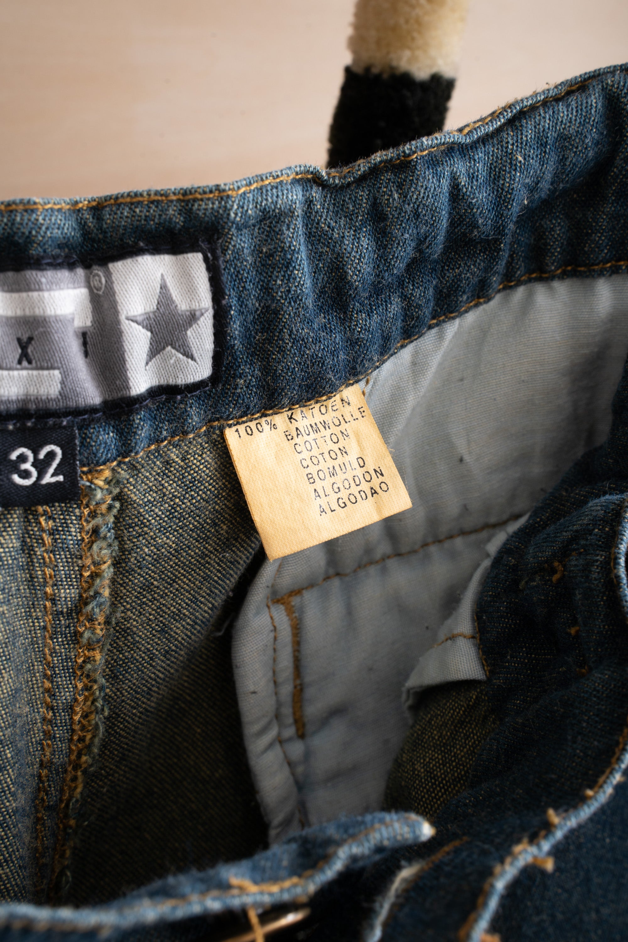 90S TAXI CROPPED DENIM PANTS