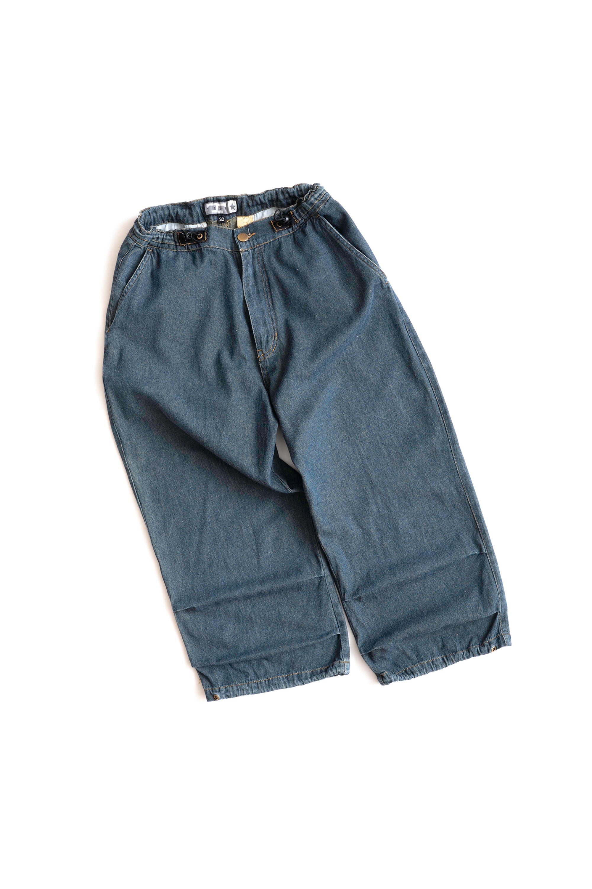 90S TAXI CROPPED DENIM PANTS