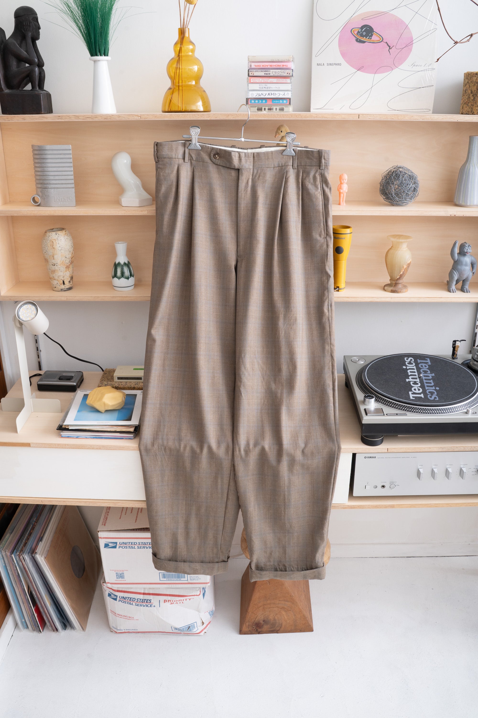 80S TOM JAMES CHECKED SLACKS