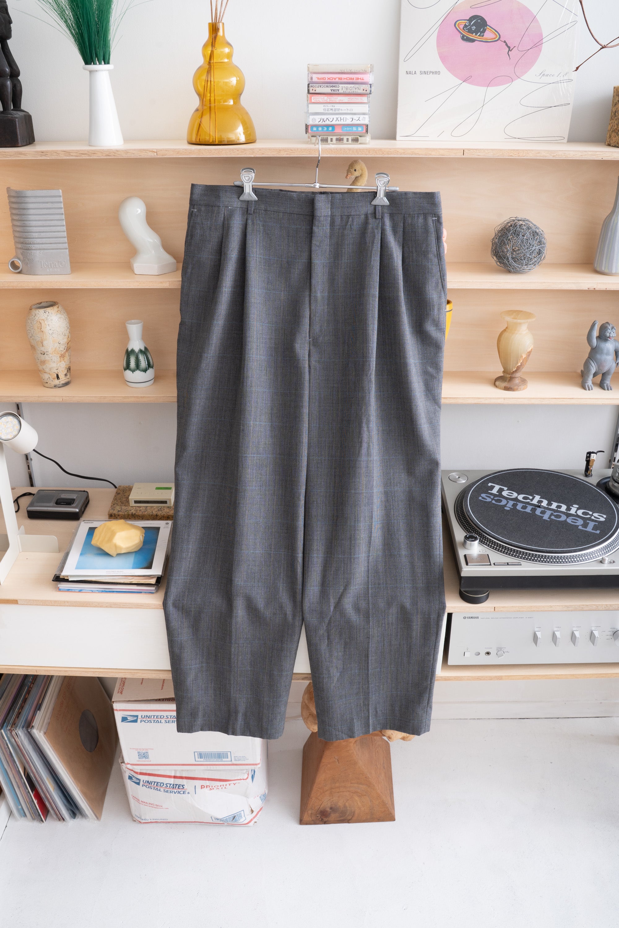 90S MADE IN USA HAGGAR CHECKED SLACKS