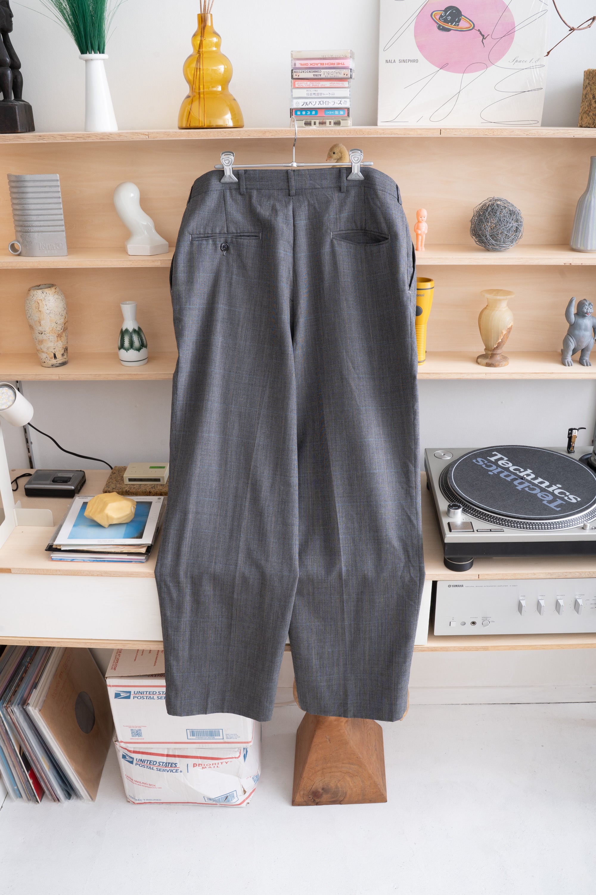 90S MADE IN USA HAGGAR CHECKED SLACKS