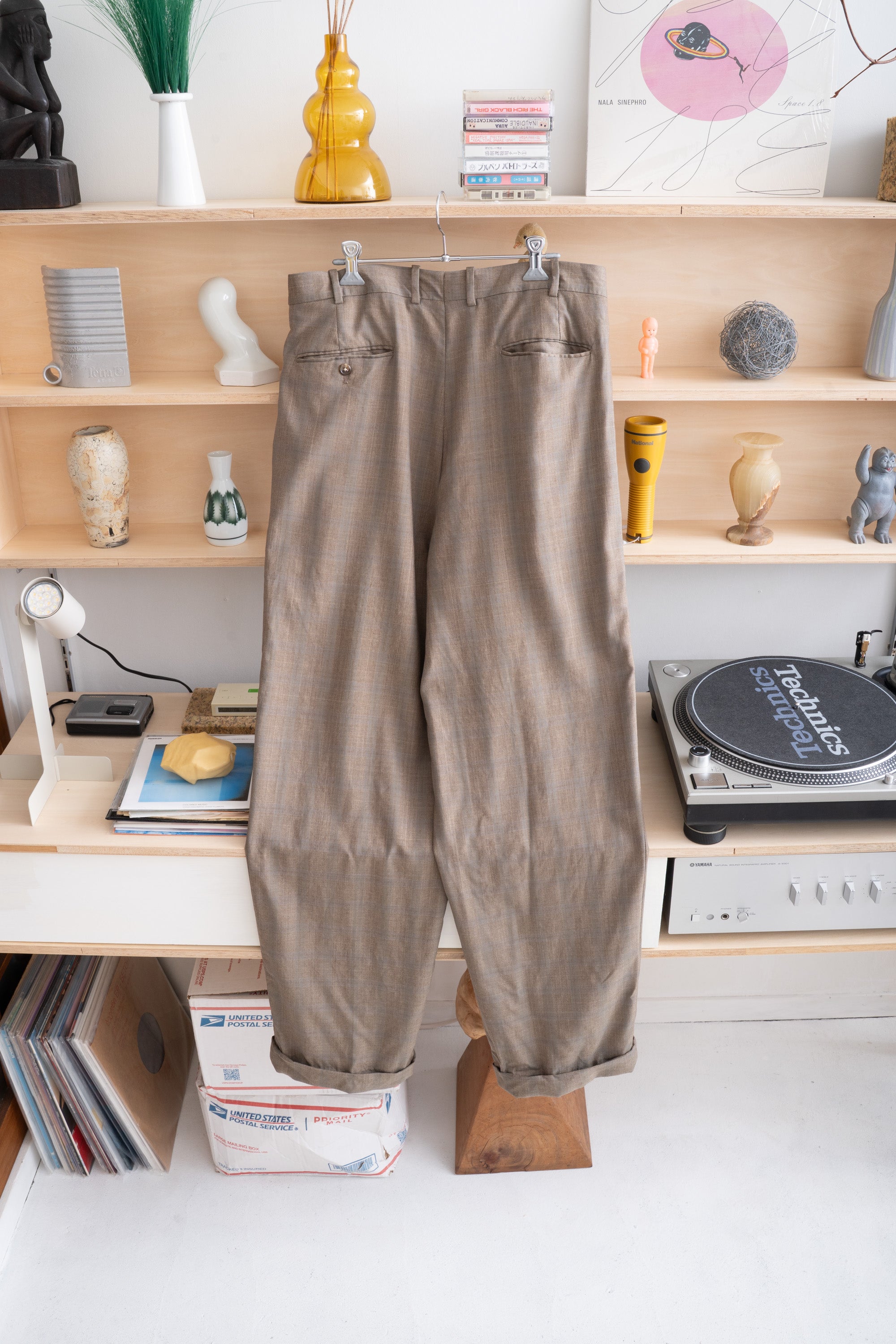 80S TOM JAMES CHECKED SLACKS
