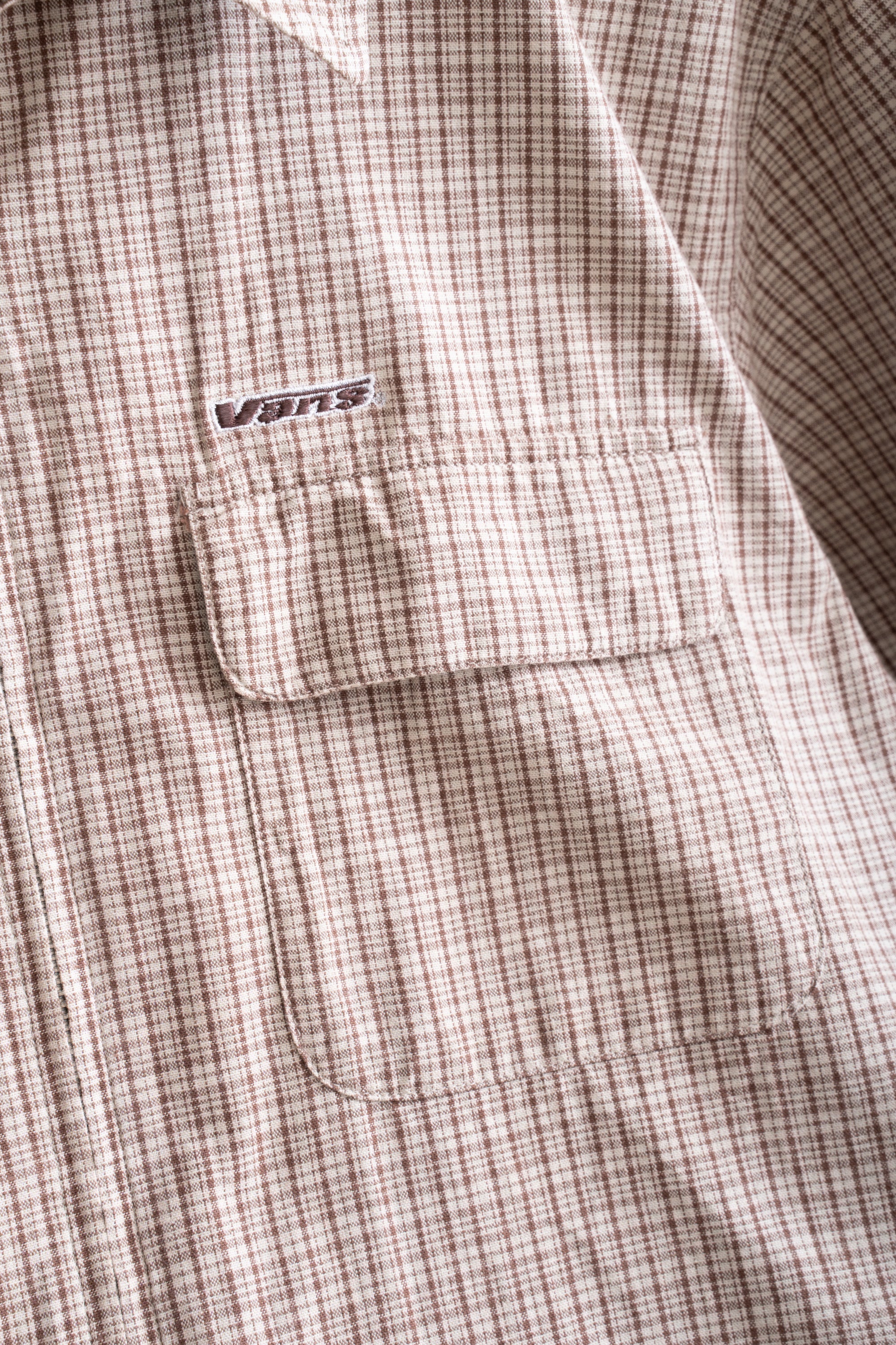 90S VANS ZIP-UP CHECK SHIRT