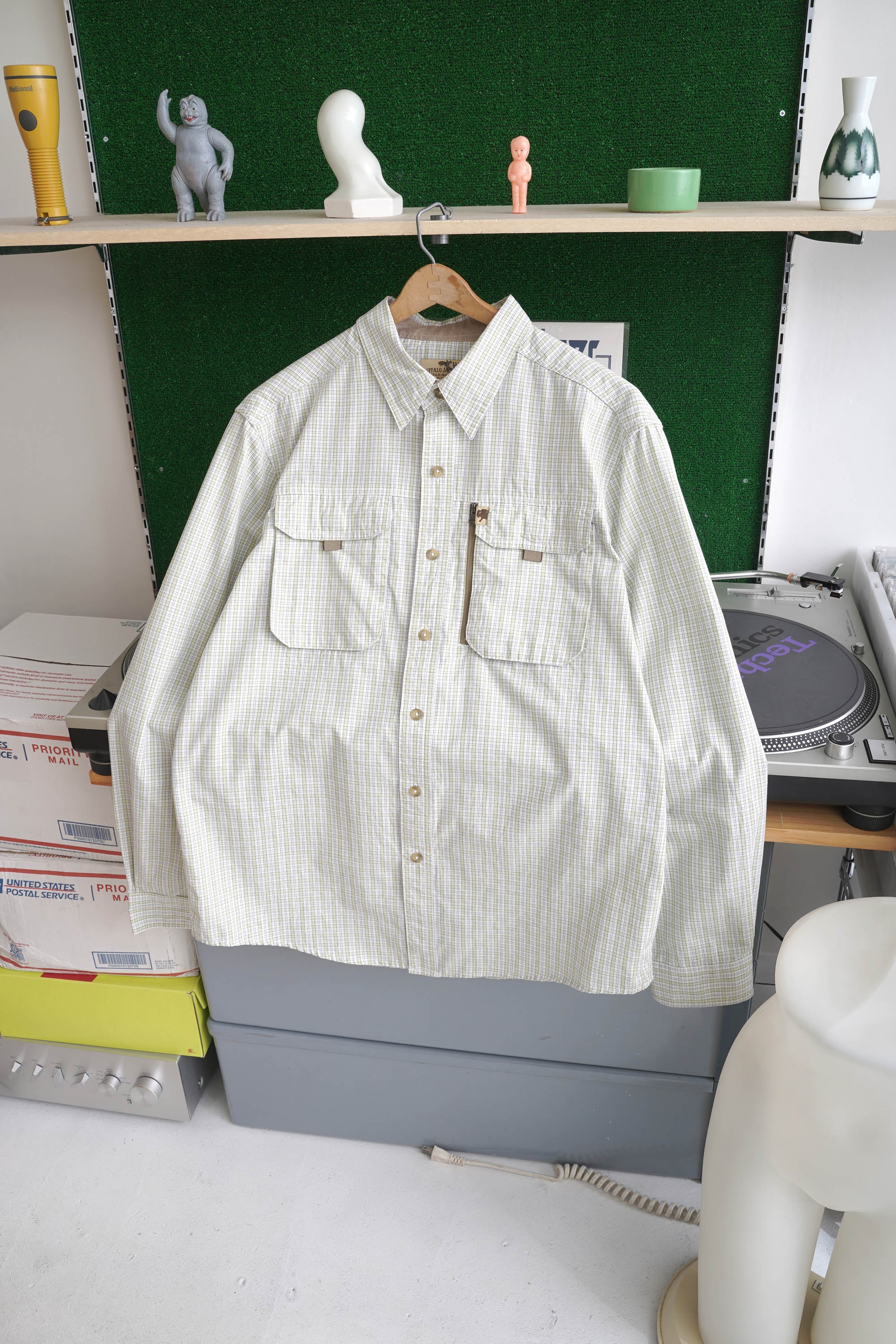 00S BUFFALO JACKSON CHECKED GIMMICK SHIRT