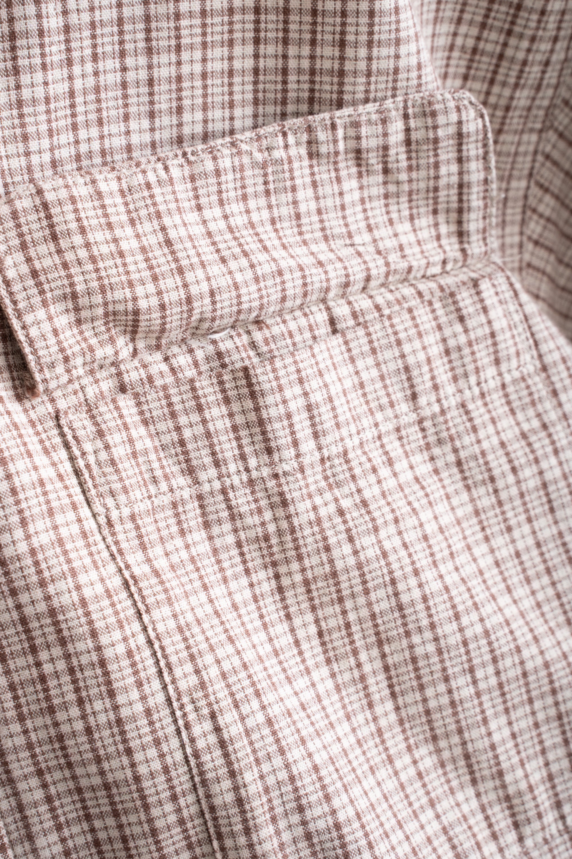 90S VANS ZIP-UP CHECK SHIRT