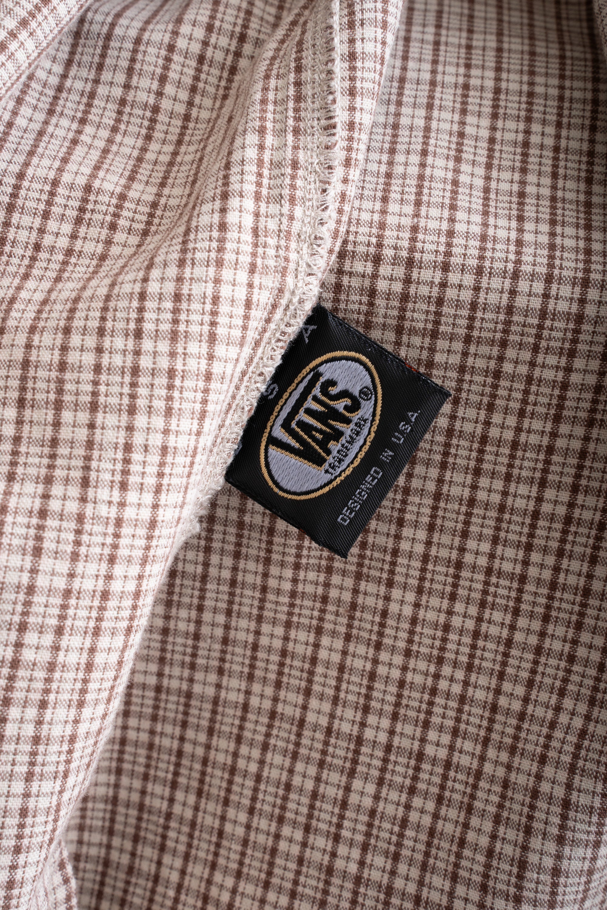 90S VANS ZIP-UP CHECK SHIRT