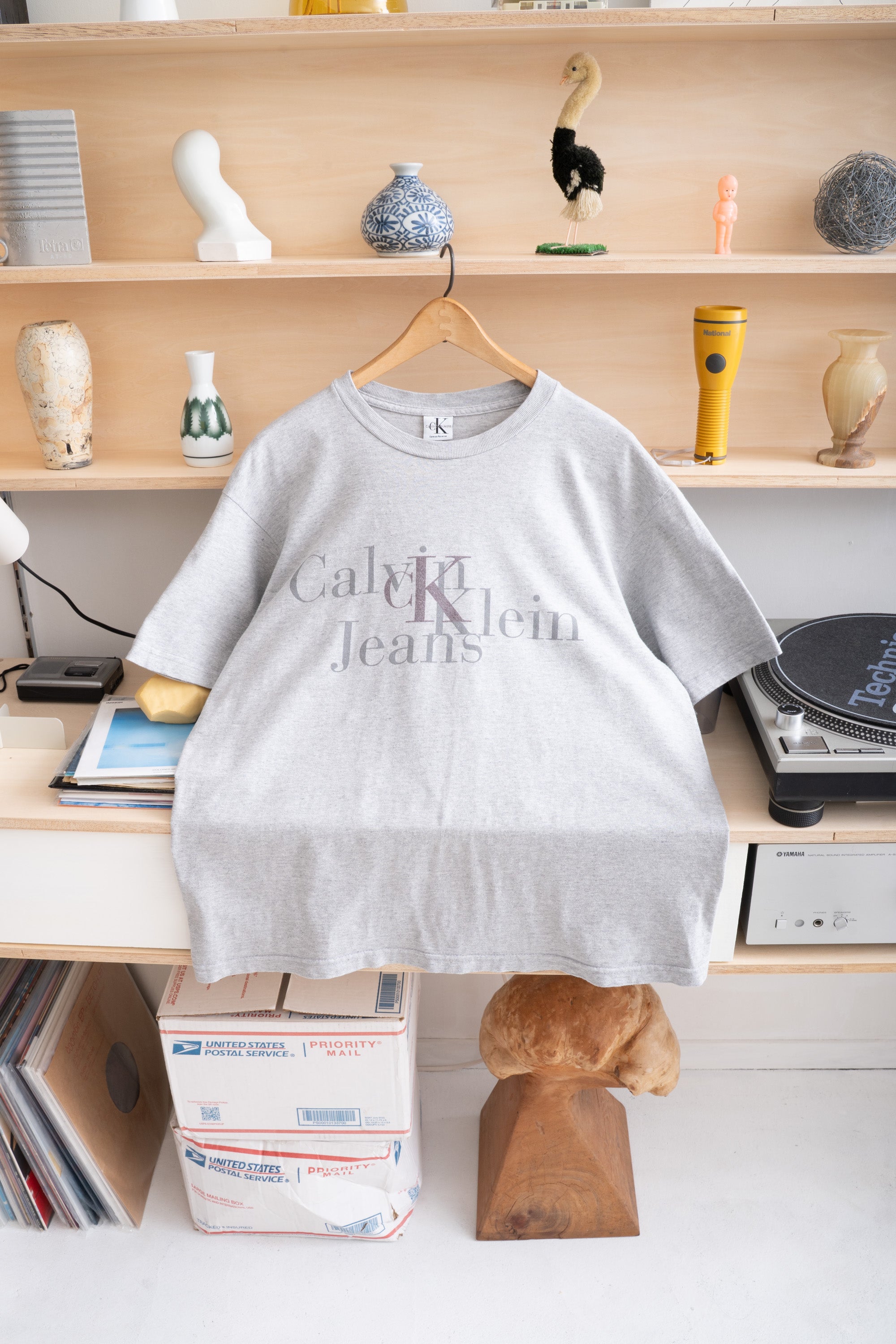 MADE IN USA CALVIN KLEIN JEANS TYPOGPAPHY T-SHIRT