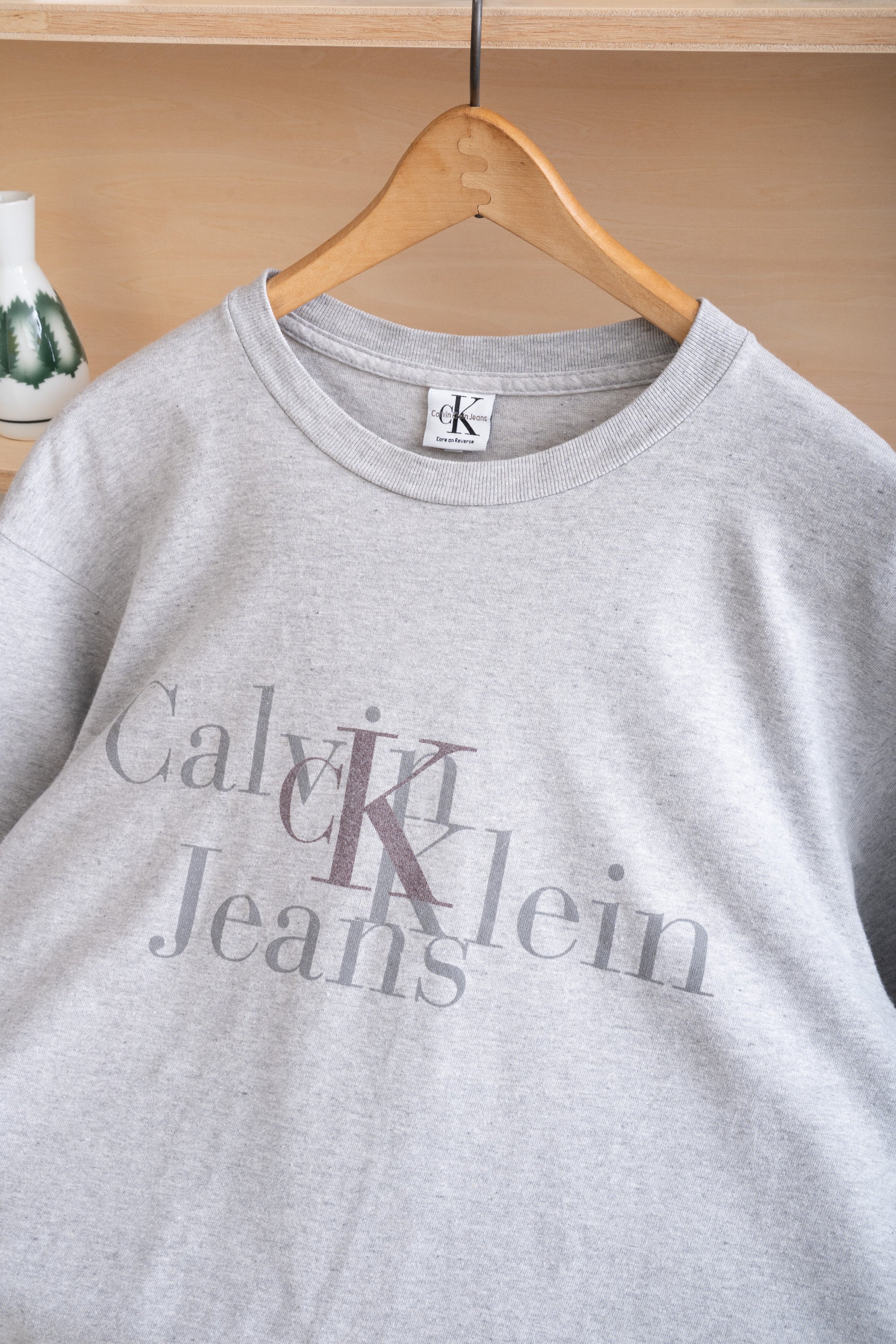 MADE IN USA CALVIN KLEIN JEANS TYPOGPAPHY T-SHIRT