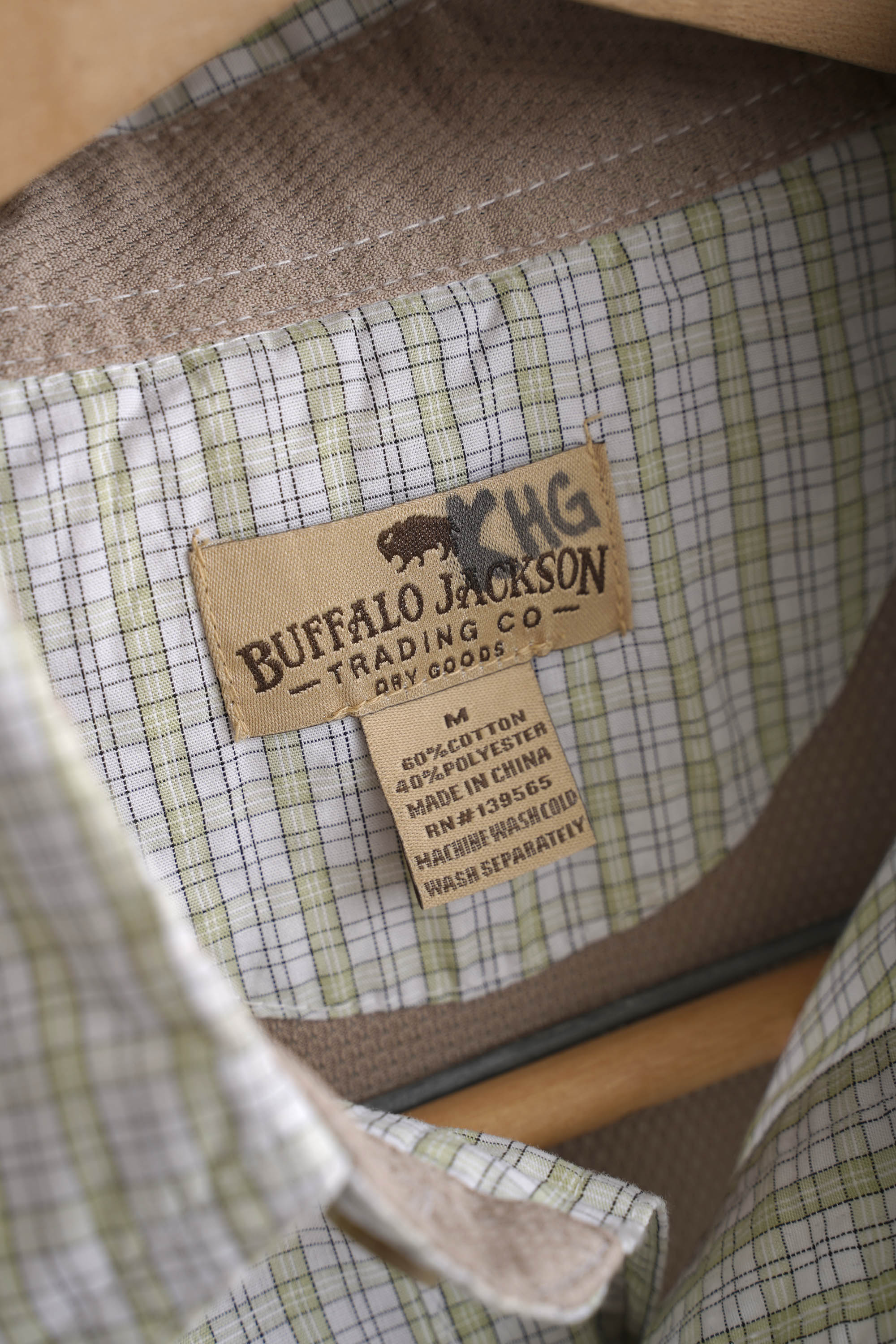 00S BUFFALO JACKSON CHECKED GIMMICK SHIRT