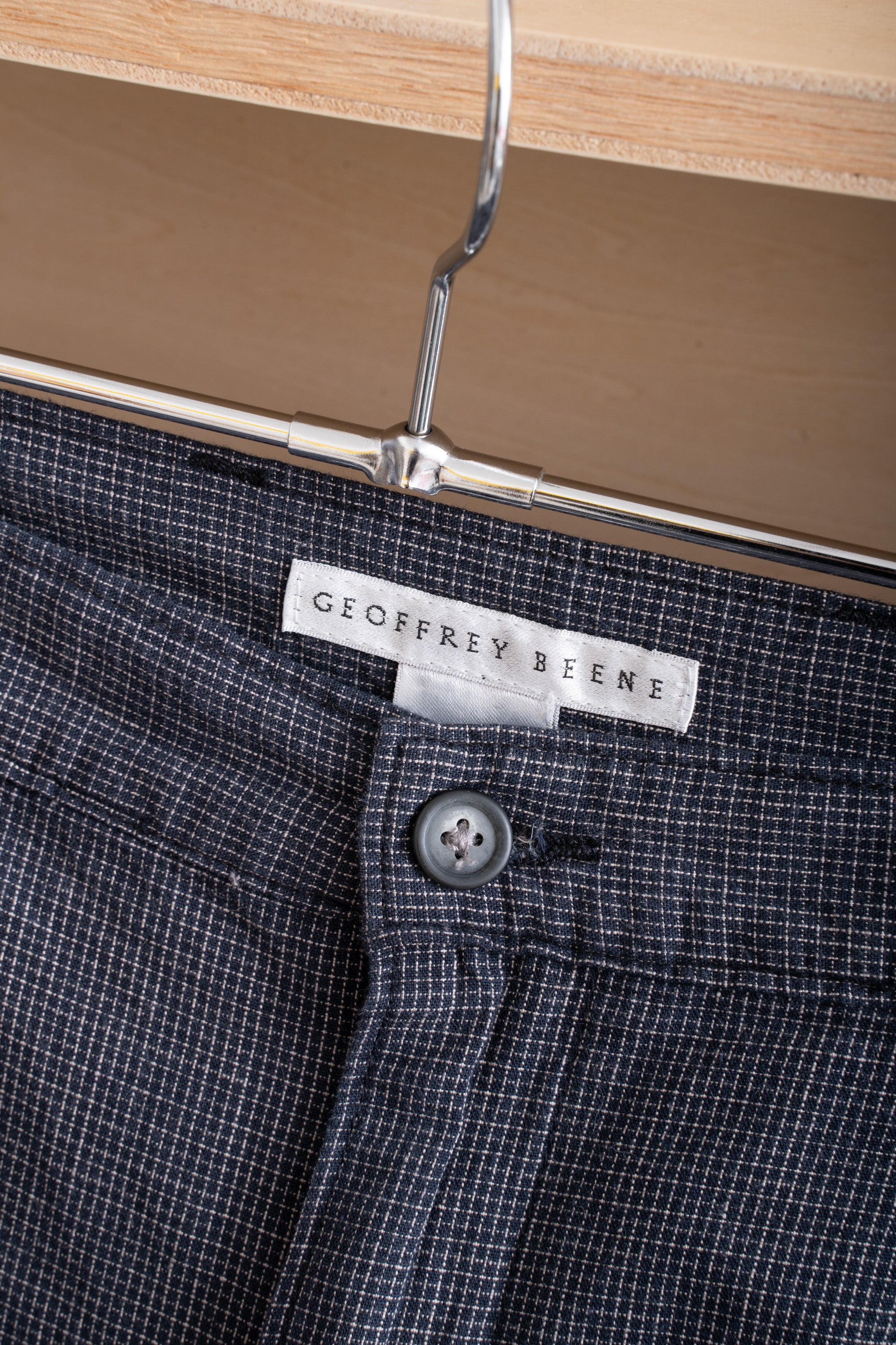90~00S GEOFFREY BEENE CHCK SHORTS