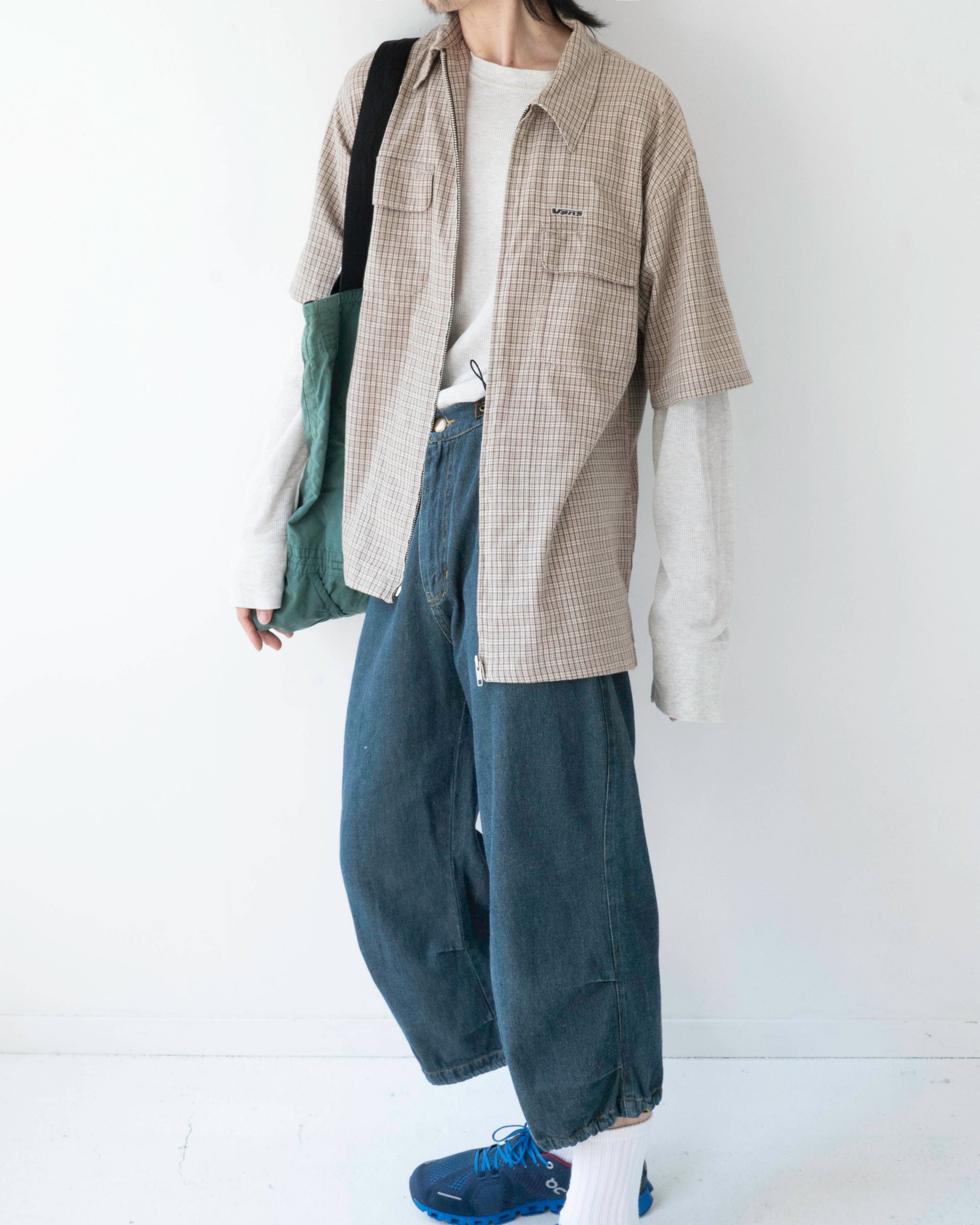 90S TAXI CROPPED DENIM PANTS