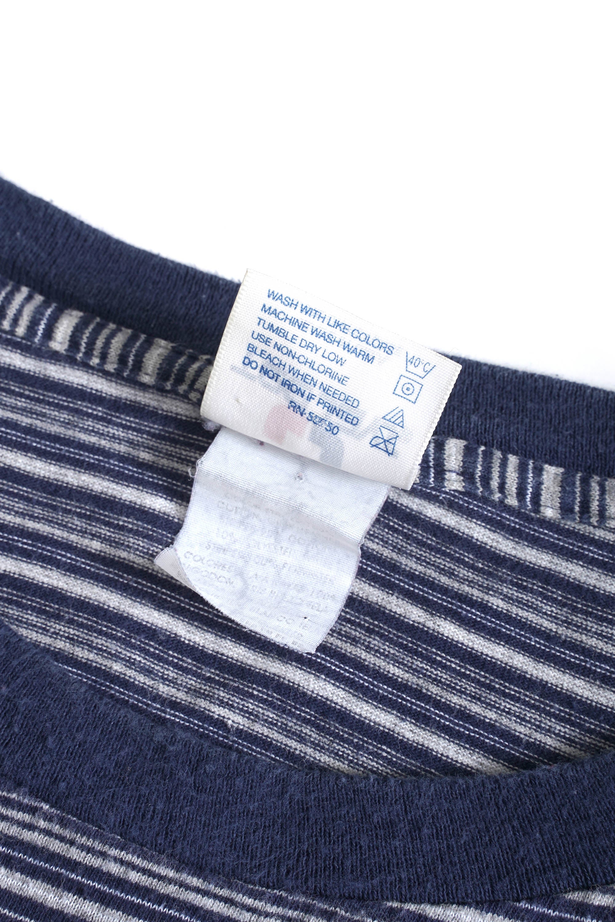 90S MADE IN USA TEE JAYS STRIPED T-SHIRT