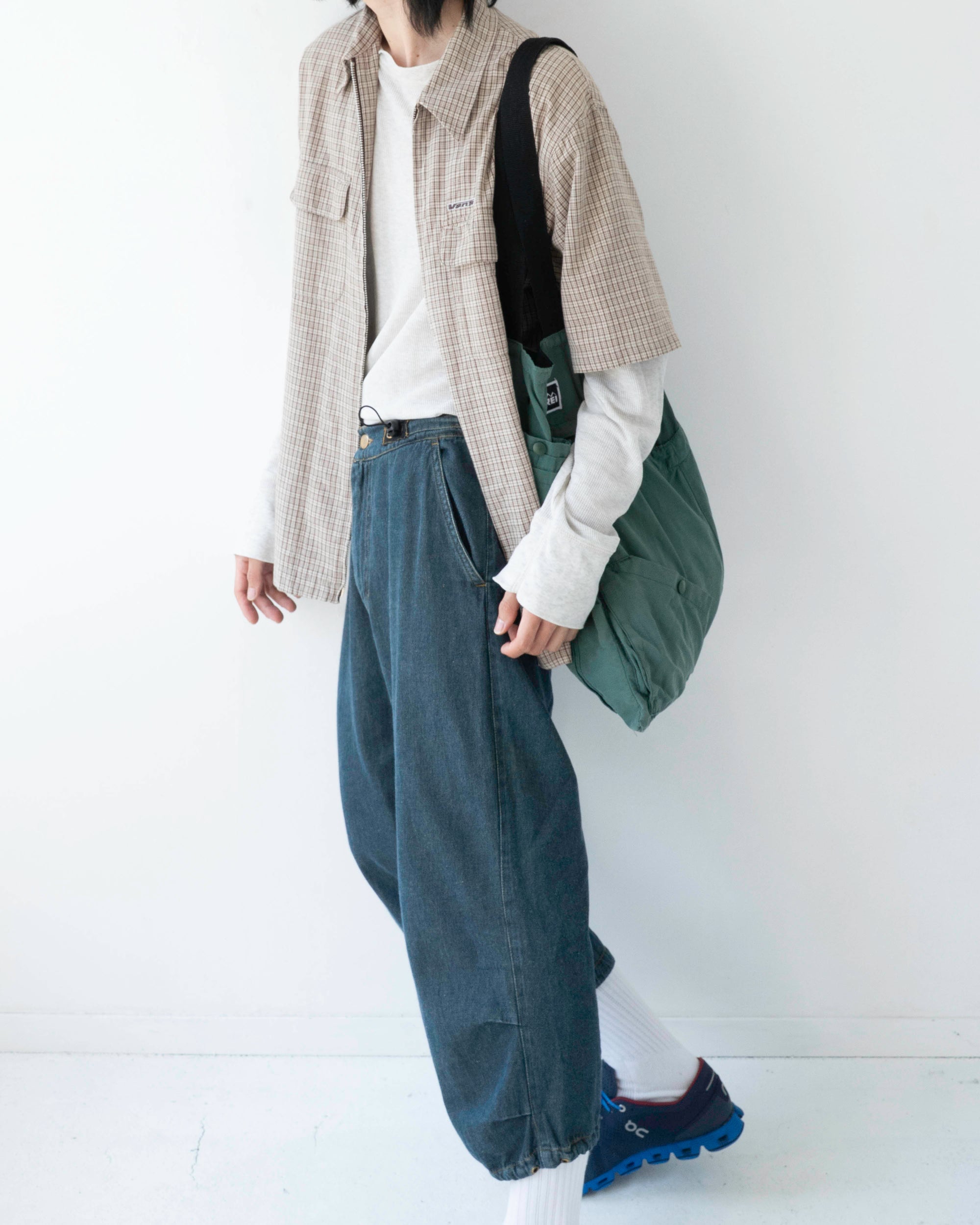 90S TAXI CROPPED DENIM PANTS