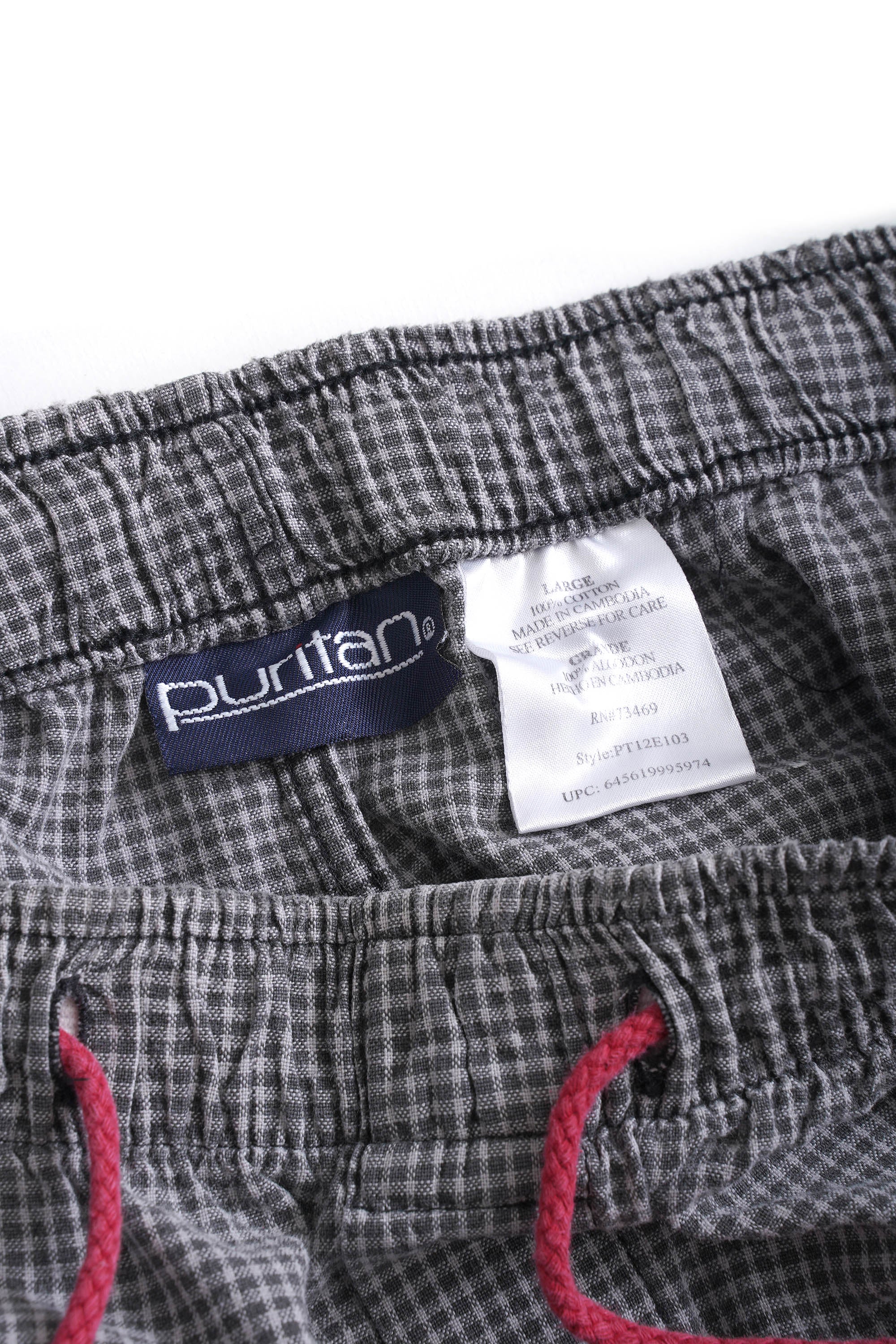 90S PURITAN CHECKED PAJAMA PANTS