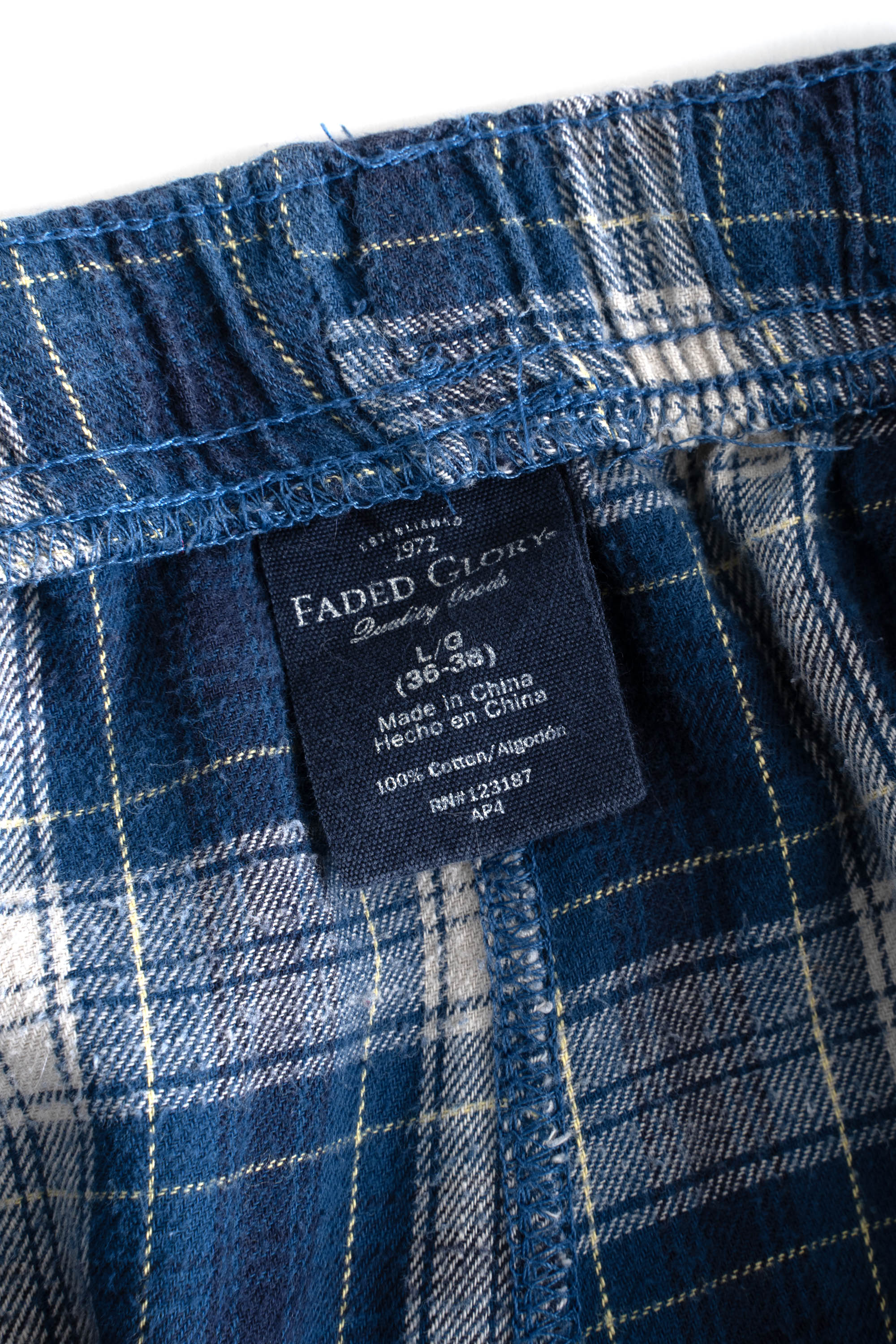 00S FADED GLORY CHECKE PAJAMA PANTS
