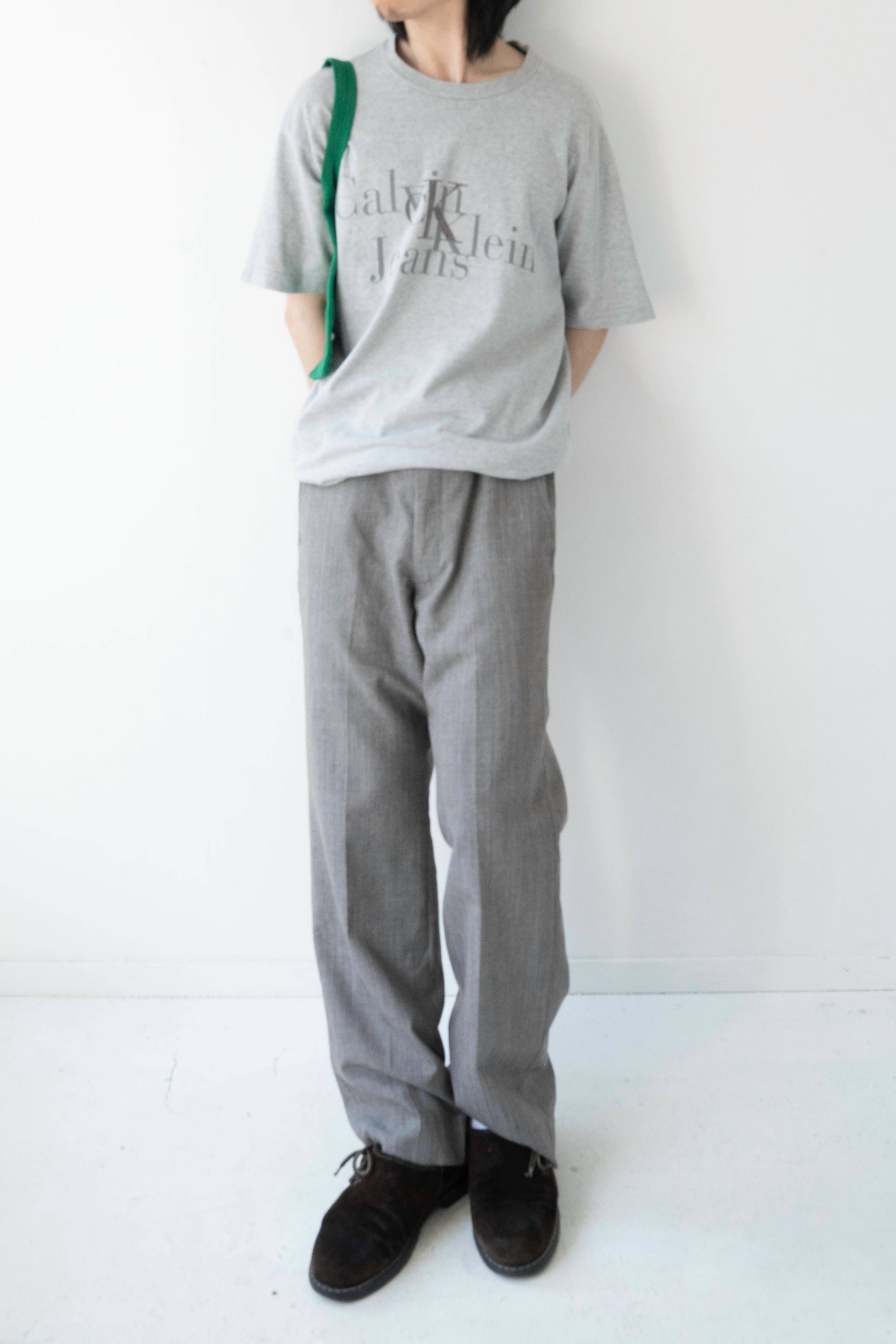 80~90S UNKNOWN BRAND CHECKED SLACKS