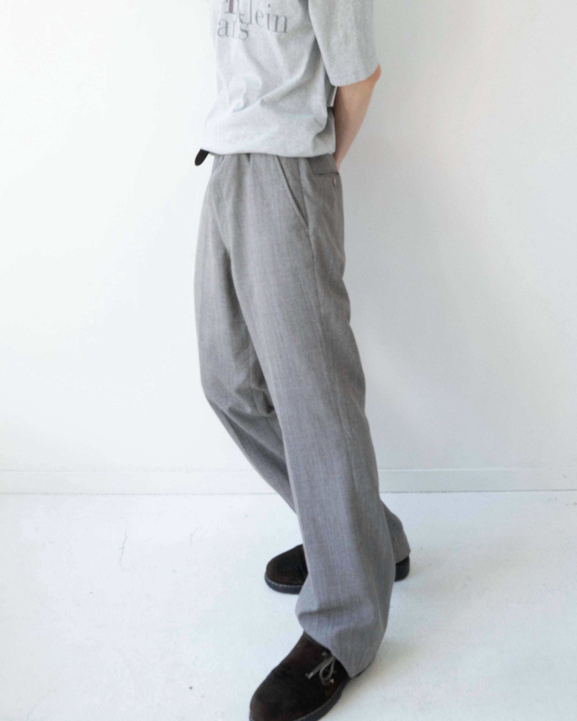 80~90S UNKNOWN BRAND CHECKED SLACKS