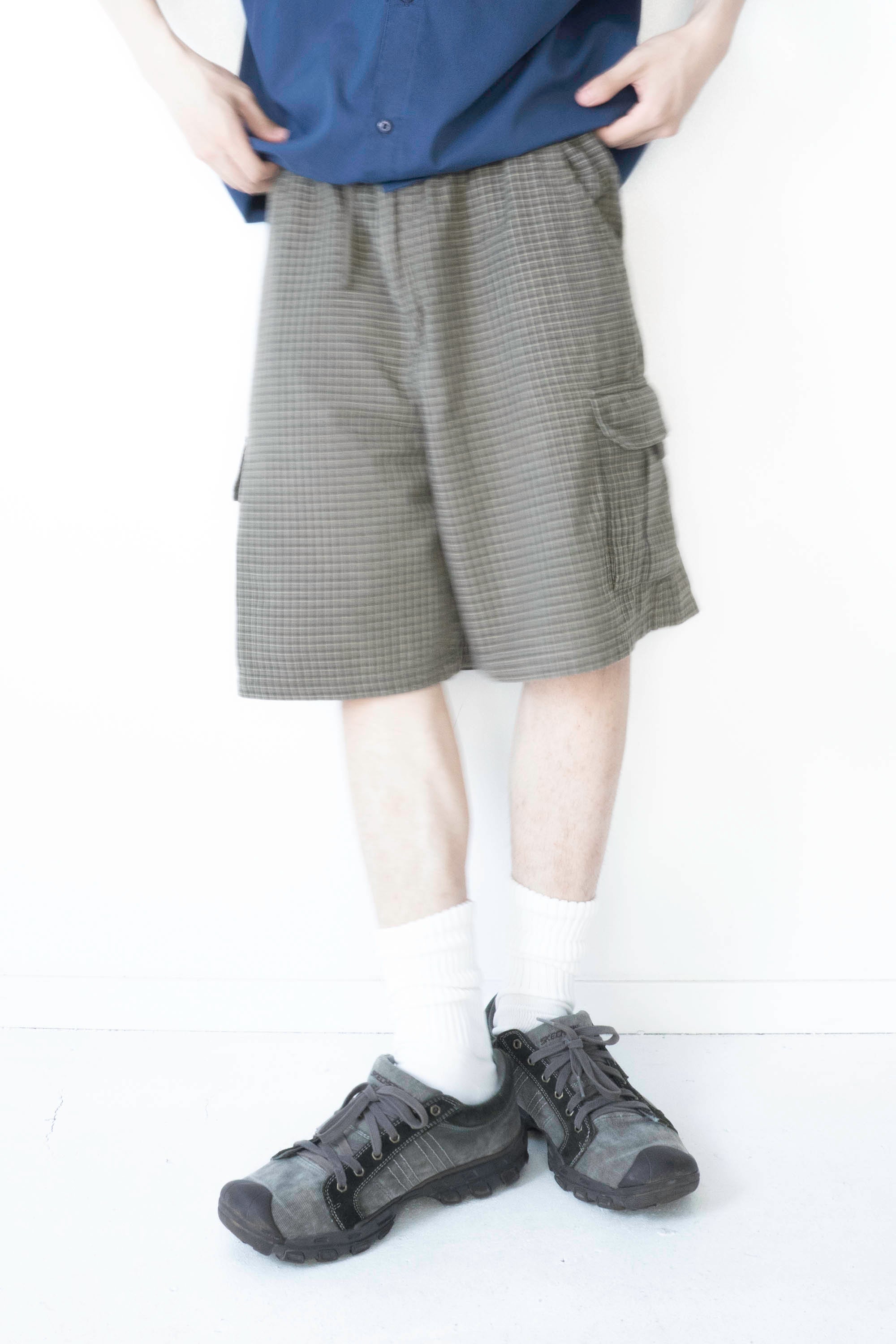 90S FADED GLORY CHECKED EASY CARGO SHORTS