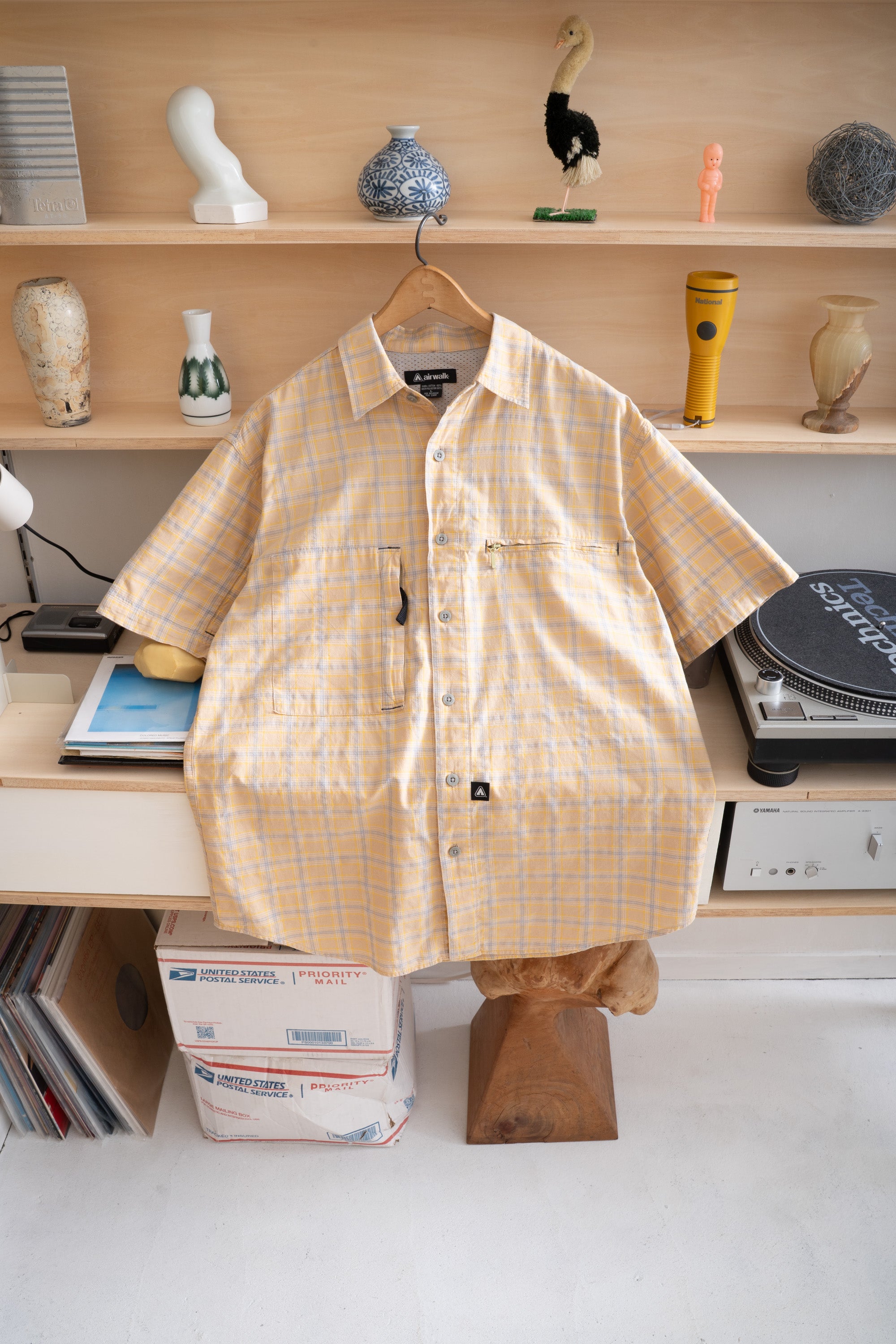 90~00S AIR WALK CHECK SHIRT