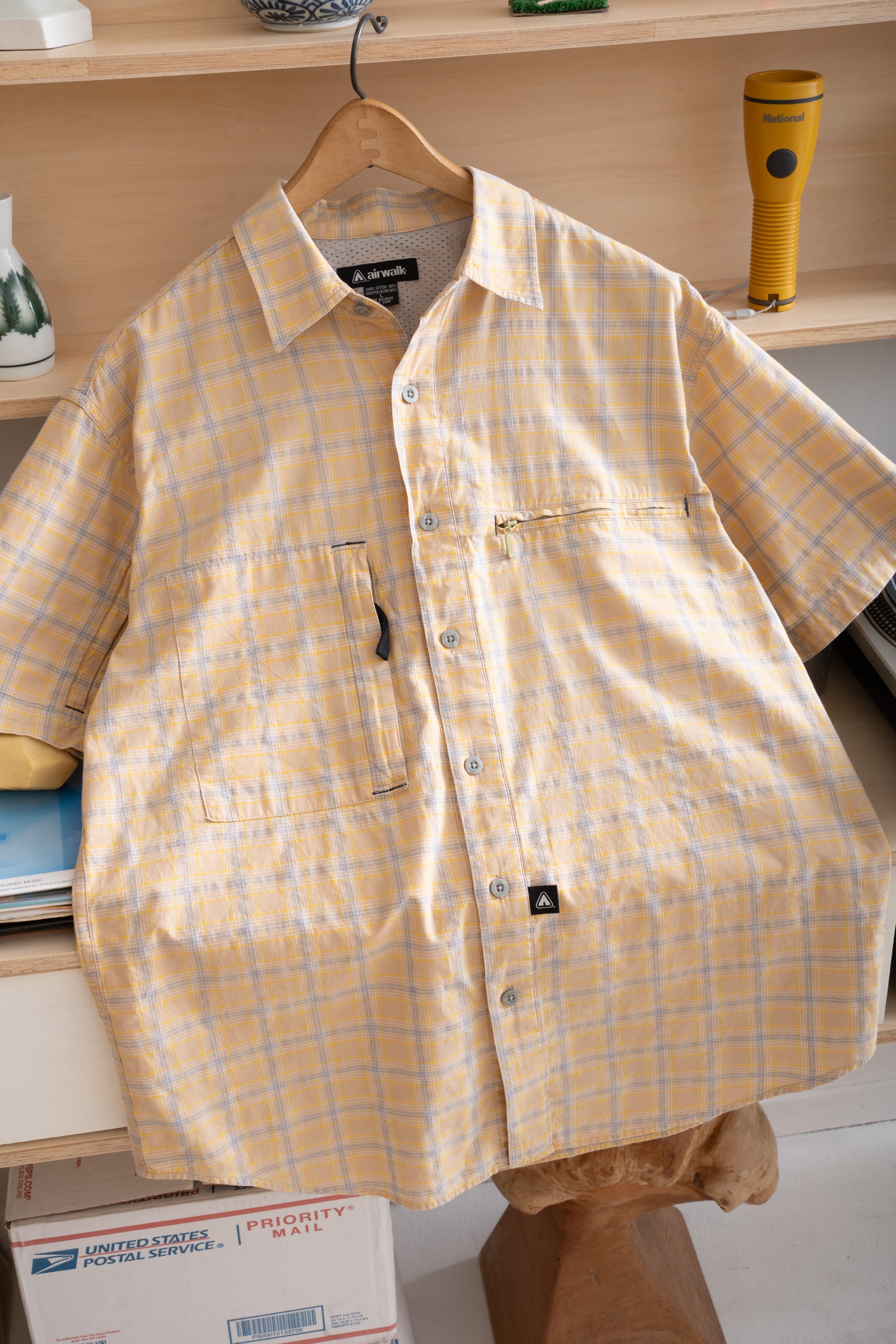 90~00S AIR WALK CHECK SHIRT