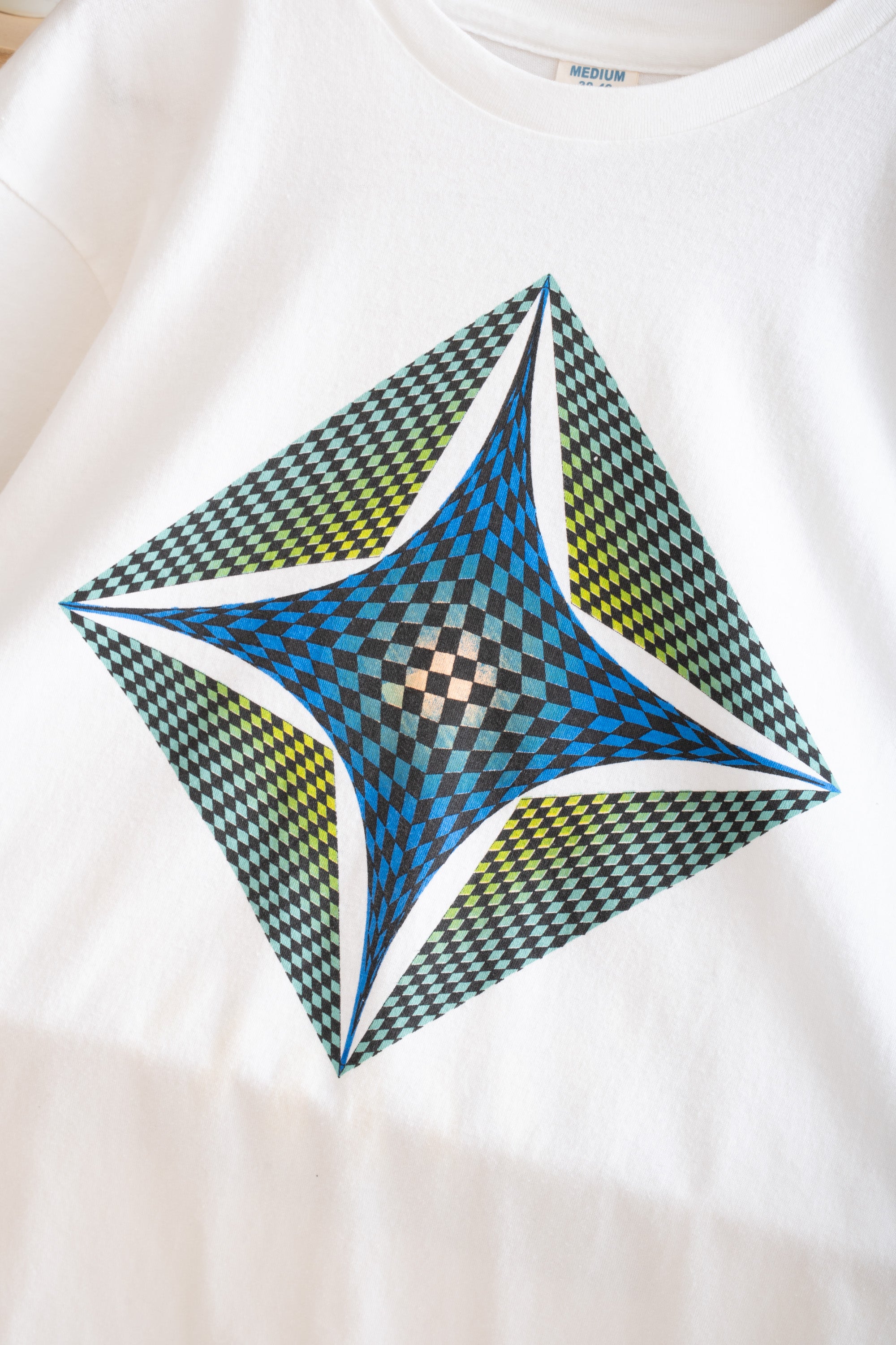 90S UNKNOWN BRAND RADIAL ILLUSION T-SHIRT