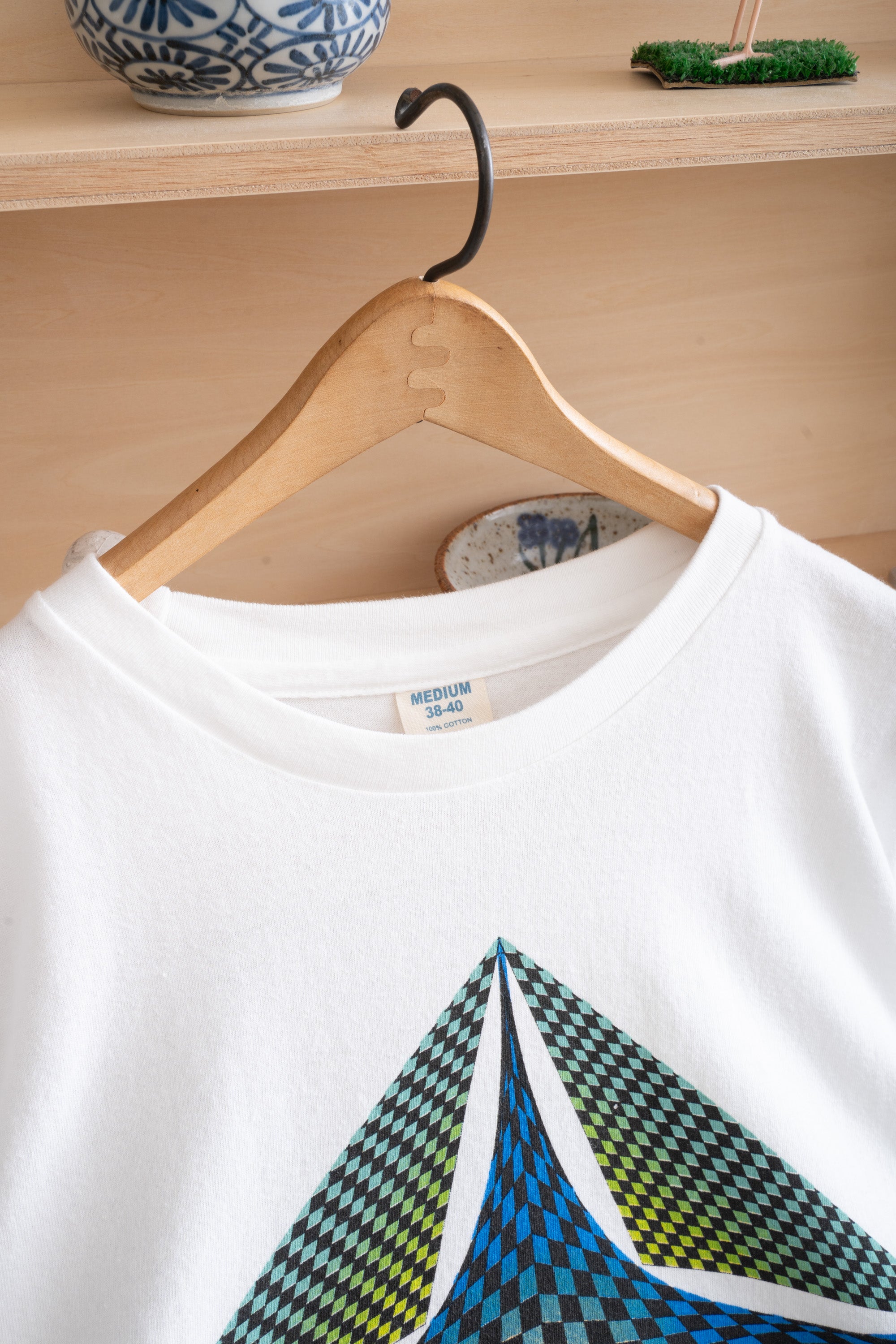 90S UNKNOWN BRAND RADIAL ILLUSION T-SHIRT