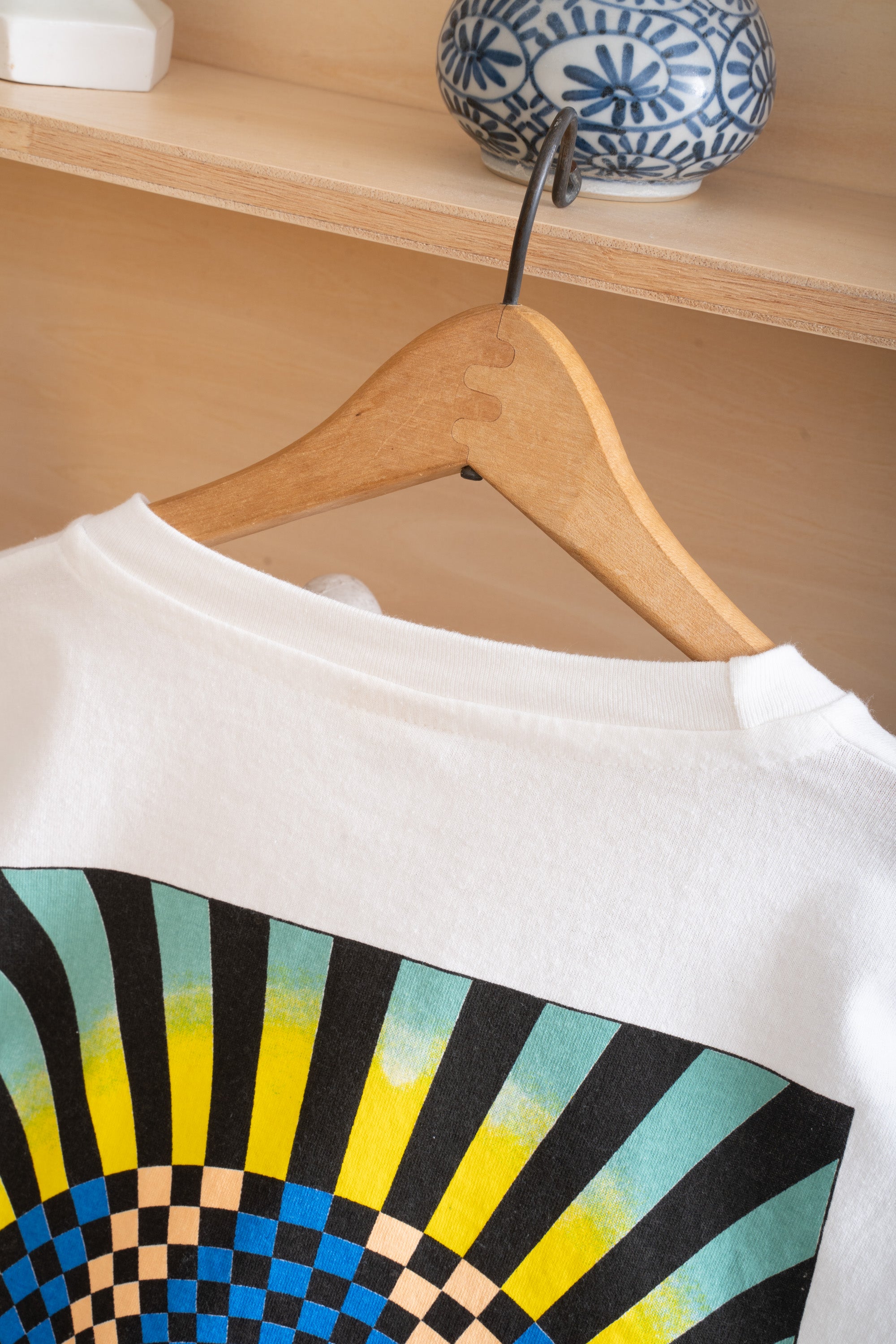 90S UNKNOWN BRAND RADIAL ILLUSION T-SHIRT