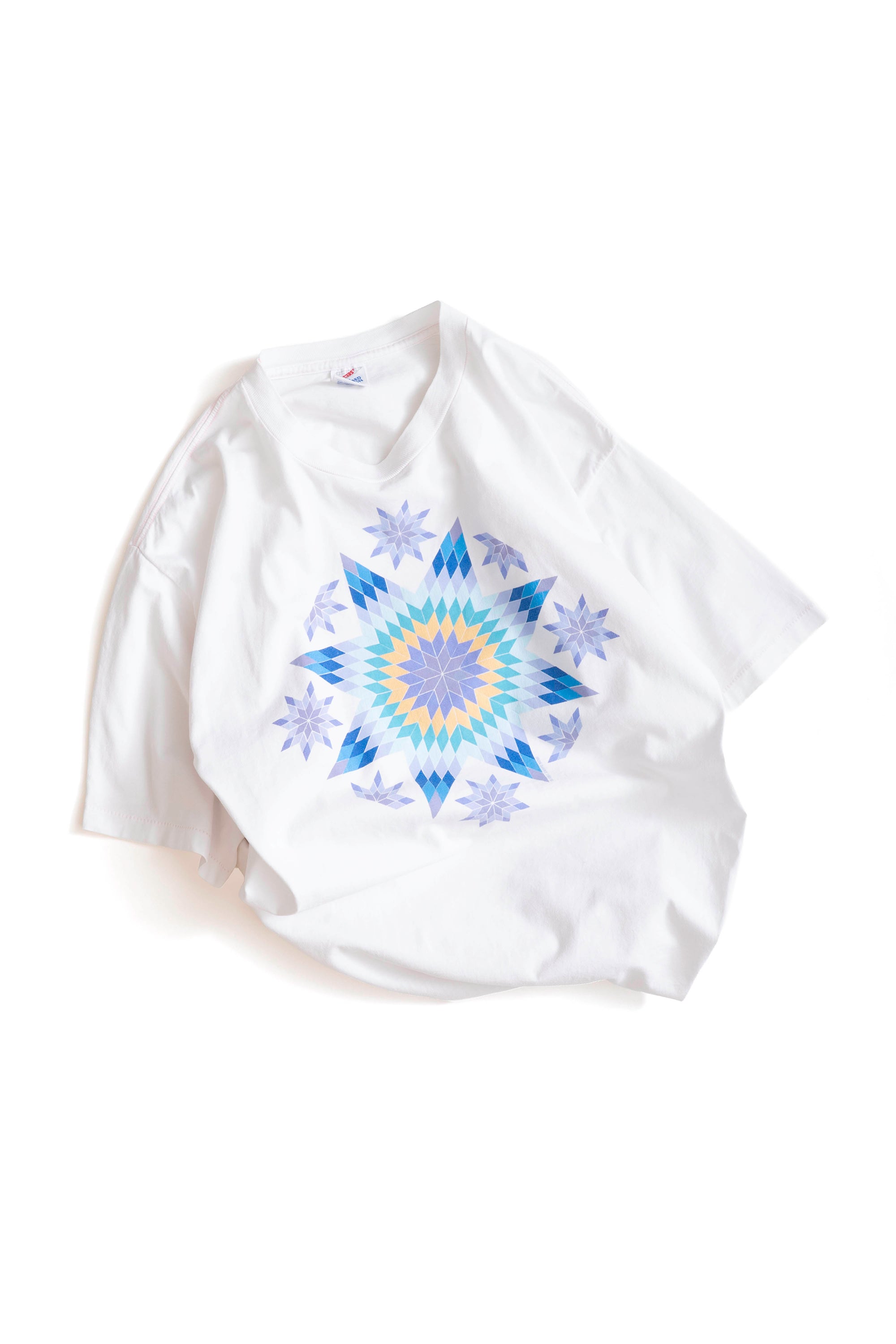 1989 MADE IN USA MORNING STAR QUILT T-SHIRT