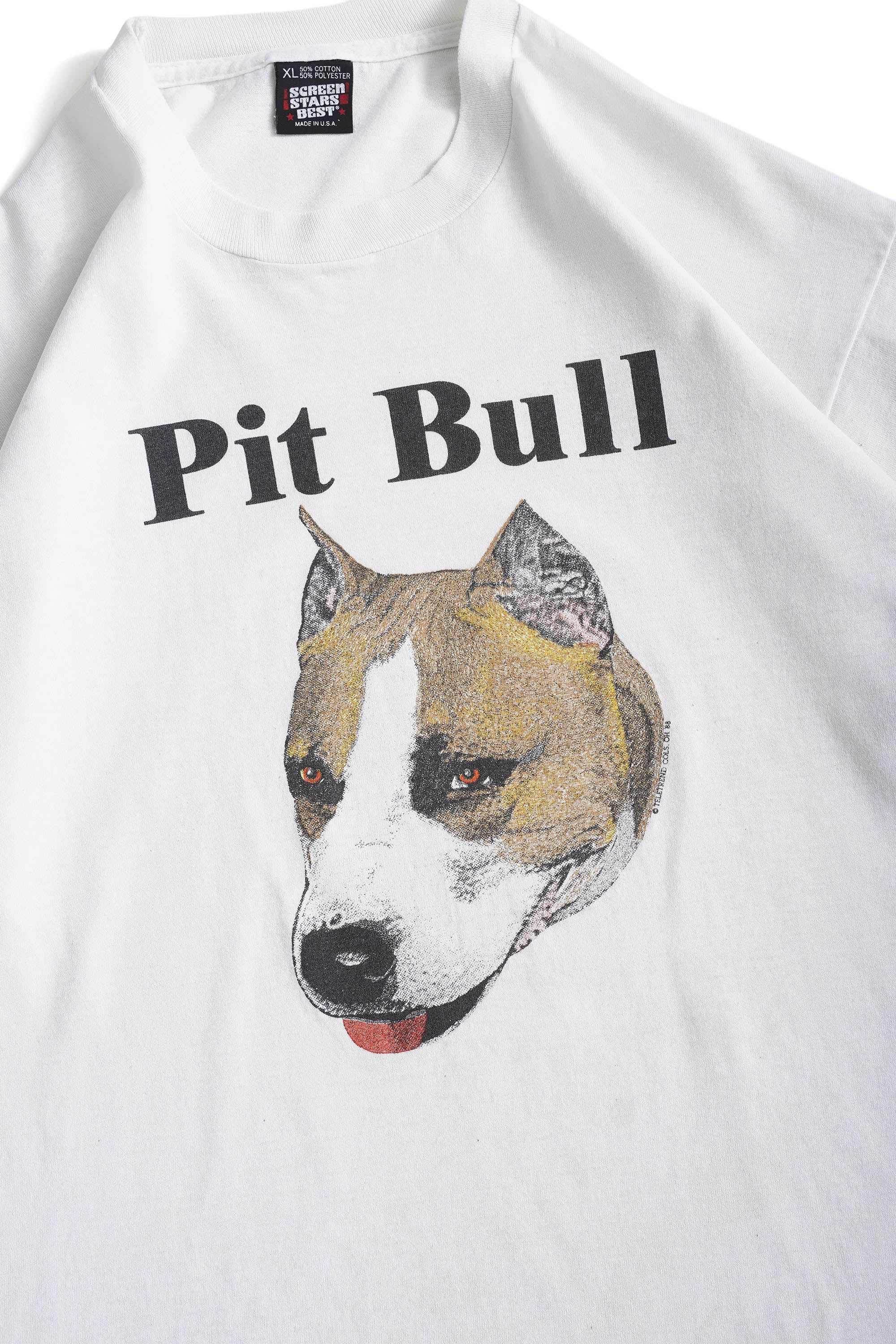 1988S MADE IN USA PIT BULL T-SHIRT (SCREEN STARS)